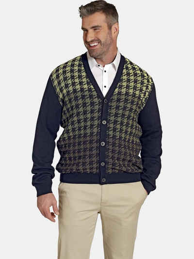 Charles Colby Cardigan DUKE SIOROS mehrfarbiges Hahnentrittmuster