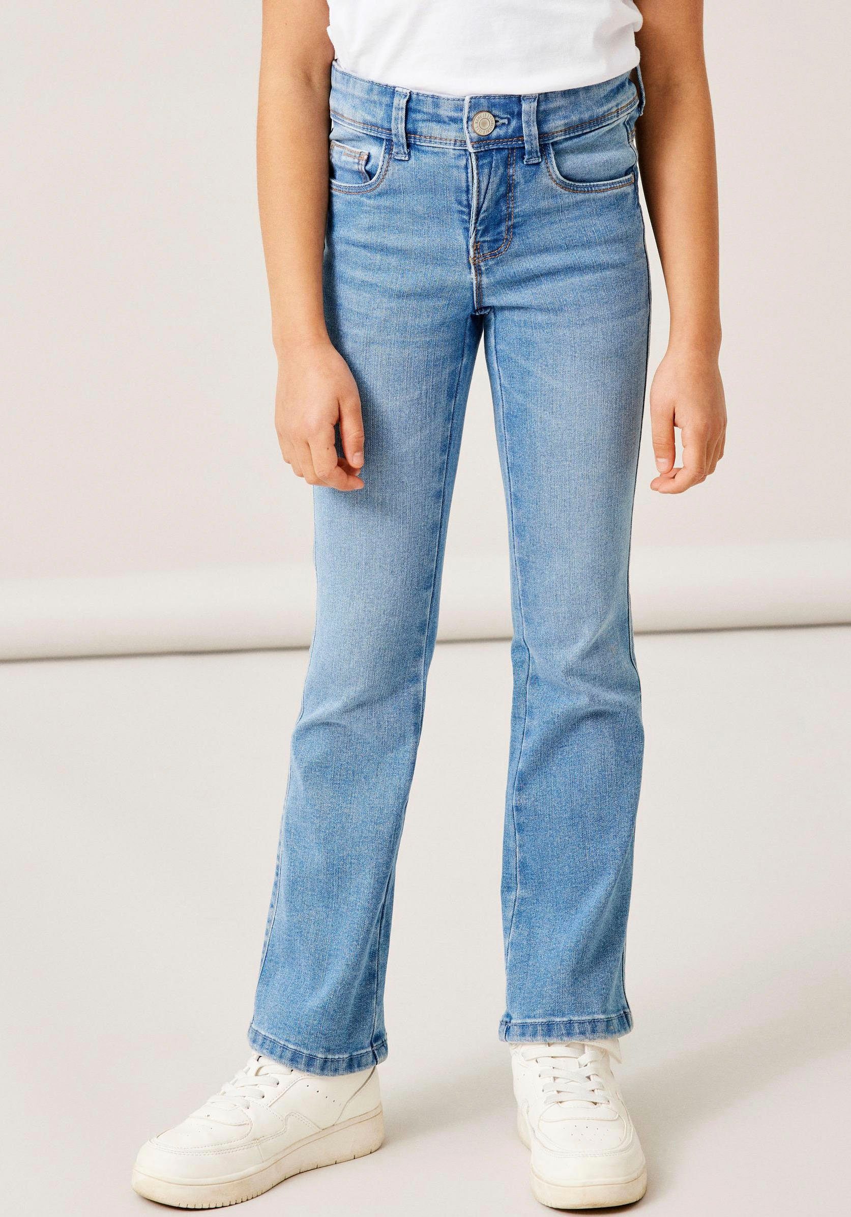 Name It Bootcut-Jeans NKFPOLLY SKINNY BOOT JEANS 1142-AU NOOS mit Stretch