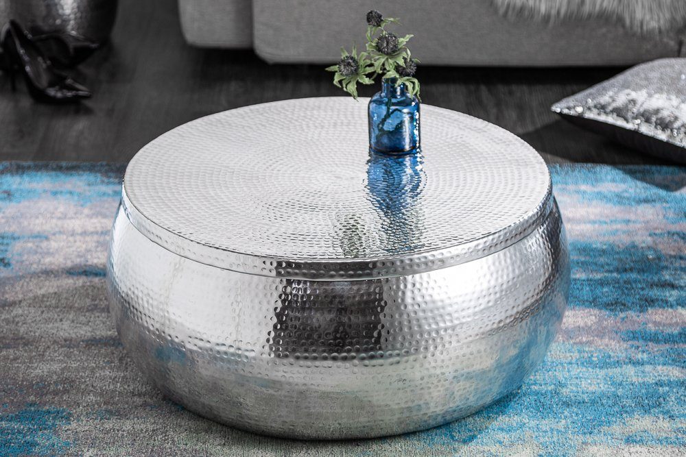 riess-ambiente Couchtisch ORIENT STORAGE Ø70cm silber (Einzelartikel, 1-St) günstig online kaufen