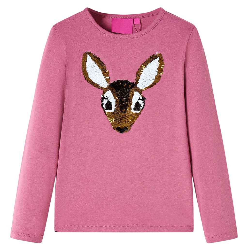 Langarmshirt Kinder-Langarmshirt Himbeerrosa 116