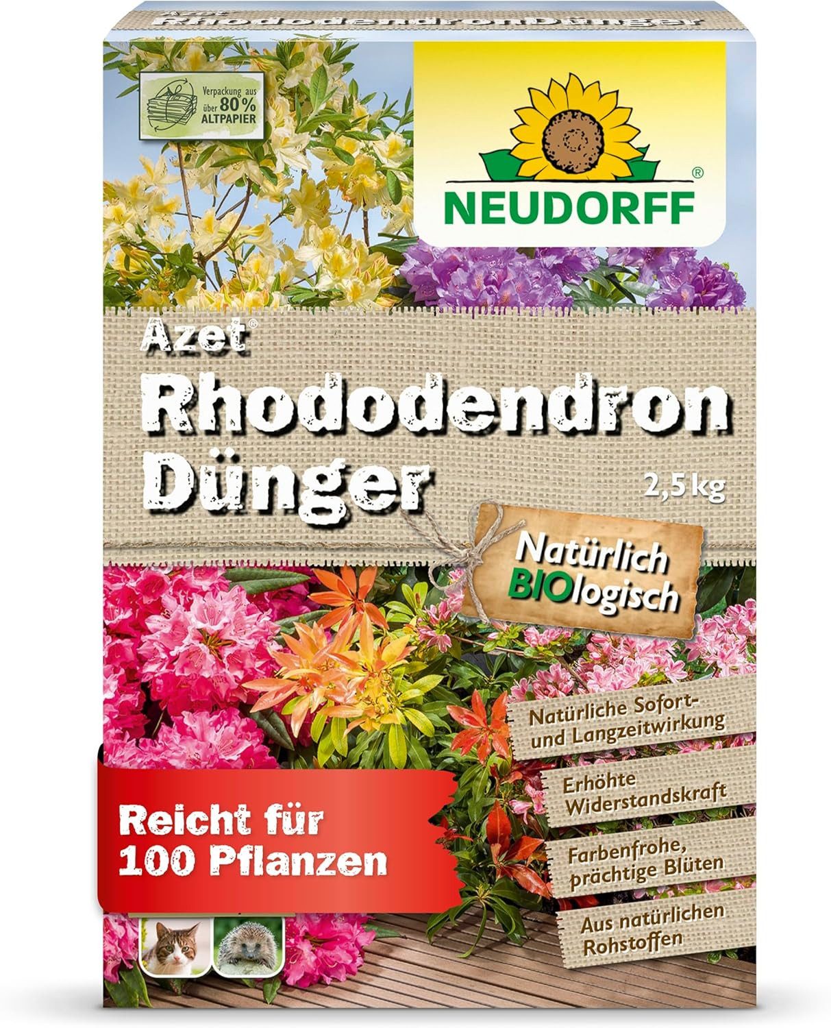 Neudorff Blumendünger Bio Azet RhododendronDünger 2,5 günstig online kaufen