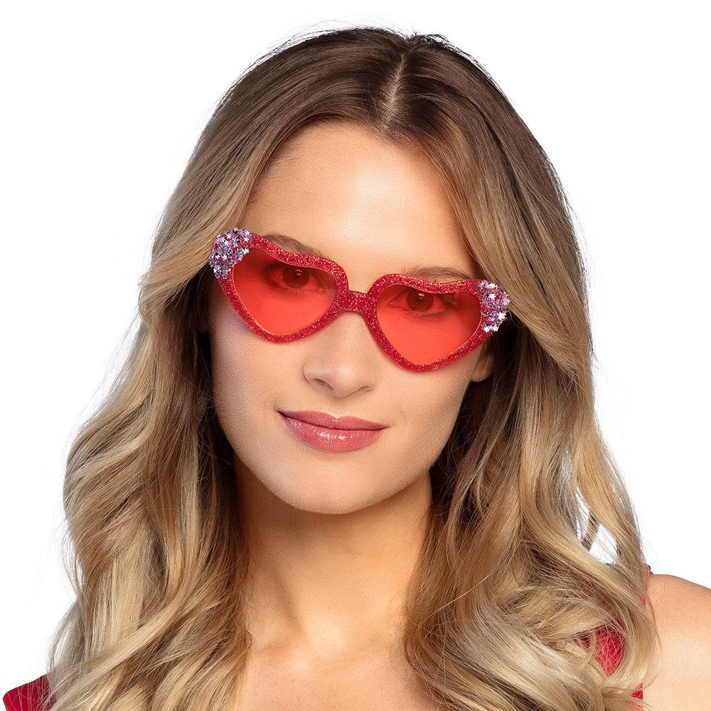 Boland Verkleidungsmaske Brille Liebesherzen günstig online kaufen