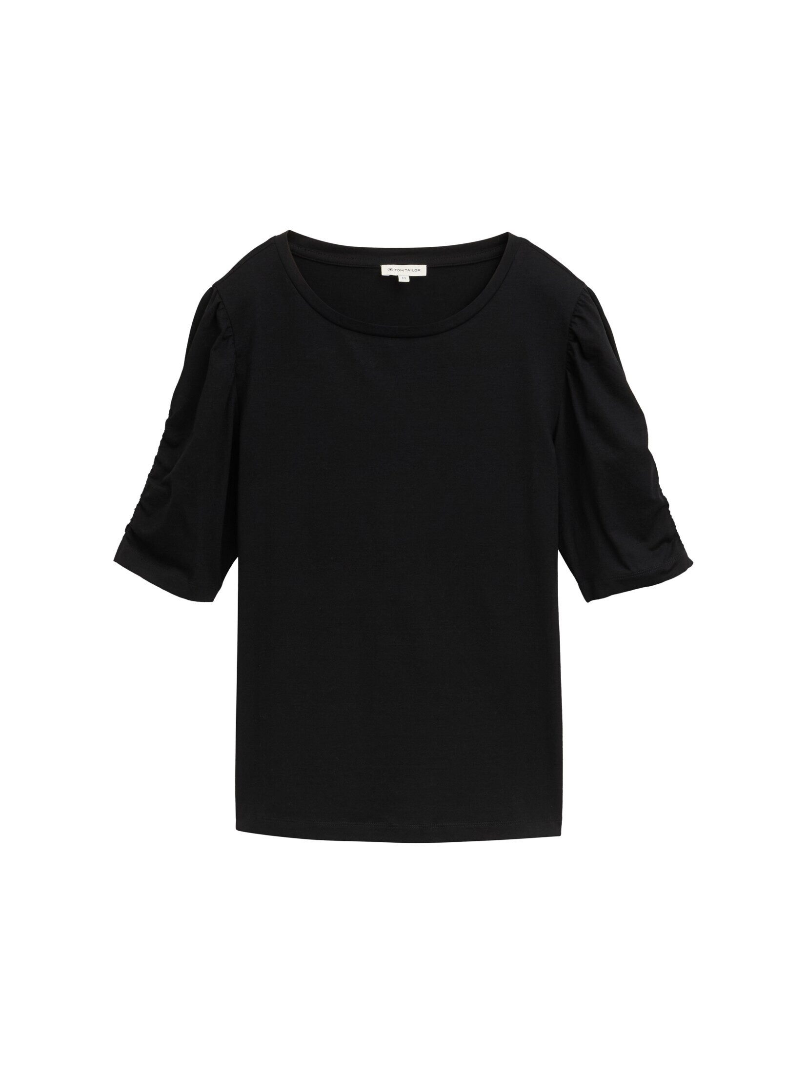 TOM TAILOR T-Shirt T-Shirt mit Raffärmeln günstig online kaufen