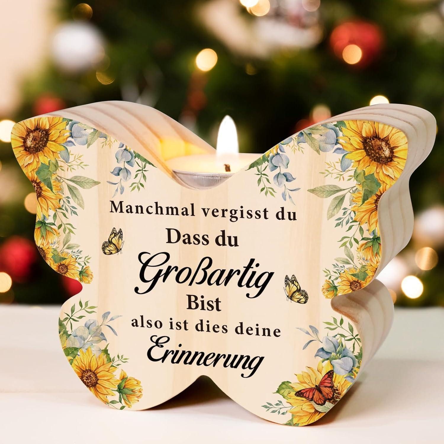 Kerzenständer Inspirierender Schmetterlings-Kerzenhalter für Frauen