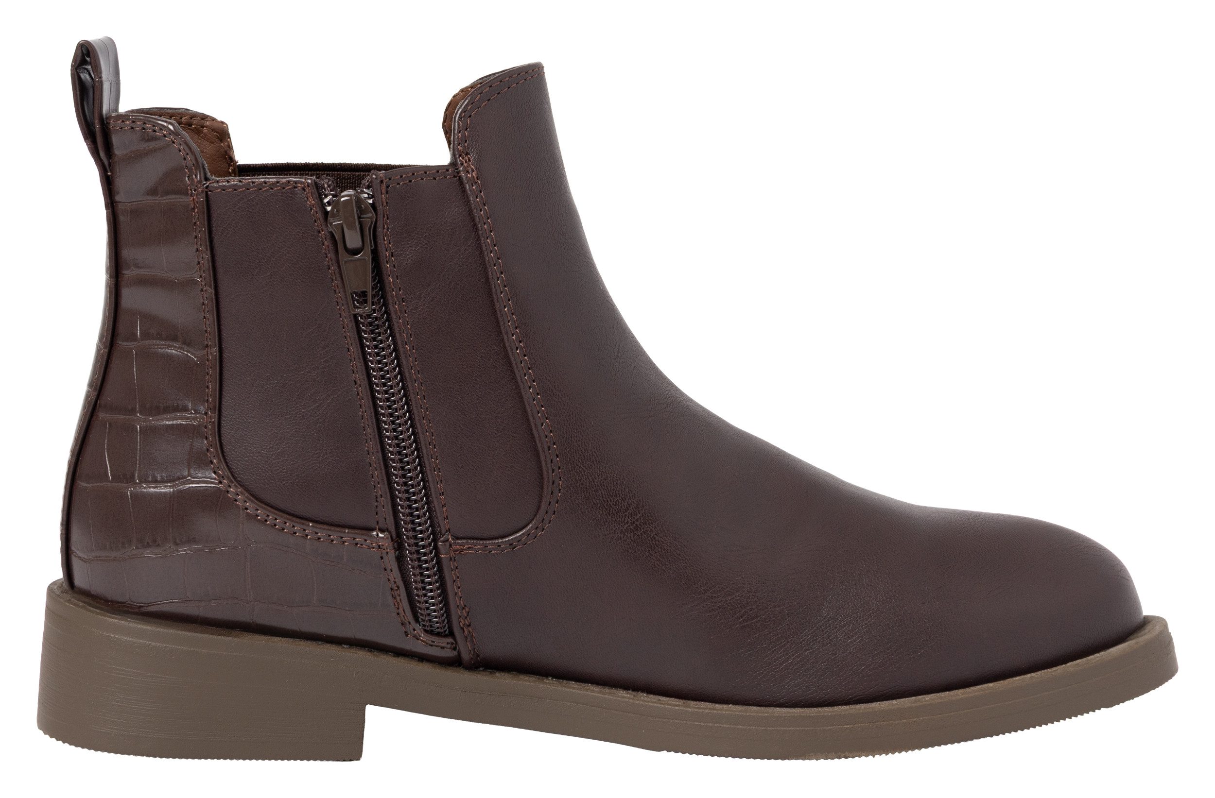 Aniston SHOES Chelseaboots Ankle Boots mit Croco-Besatz - NEUE KOLLEKTION – Bild 5 von 5