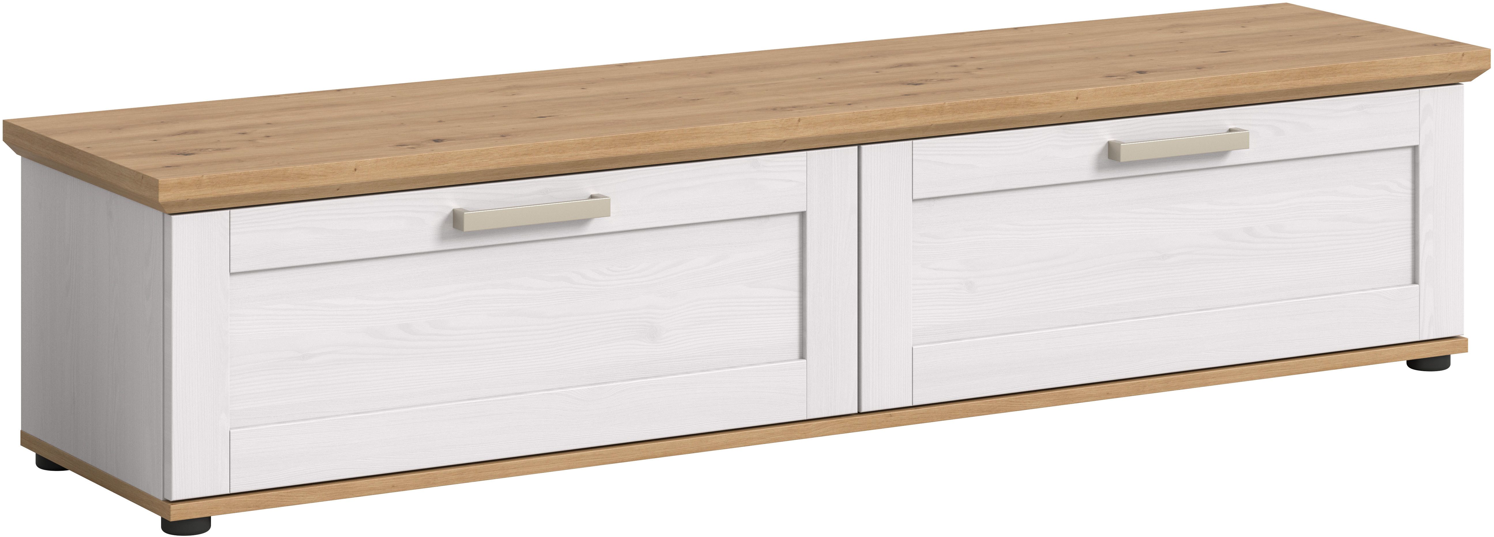Home affaire Lowboard Cosenza, Cosenza Lowboard 164 cm, 2 Klappen, 2 Fächer, Wohnzimmer