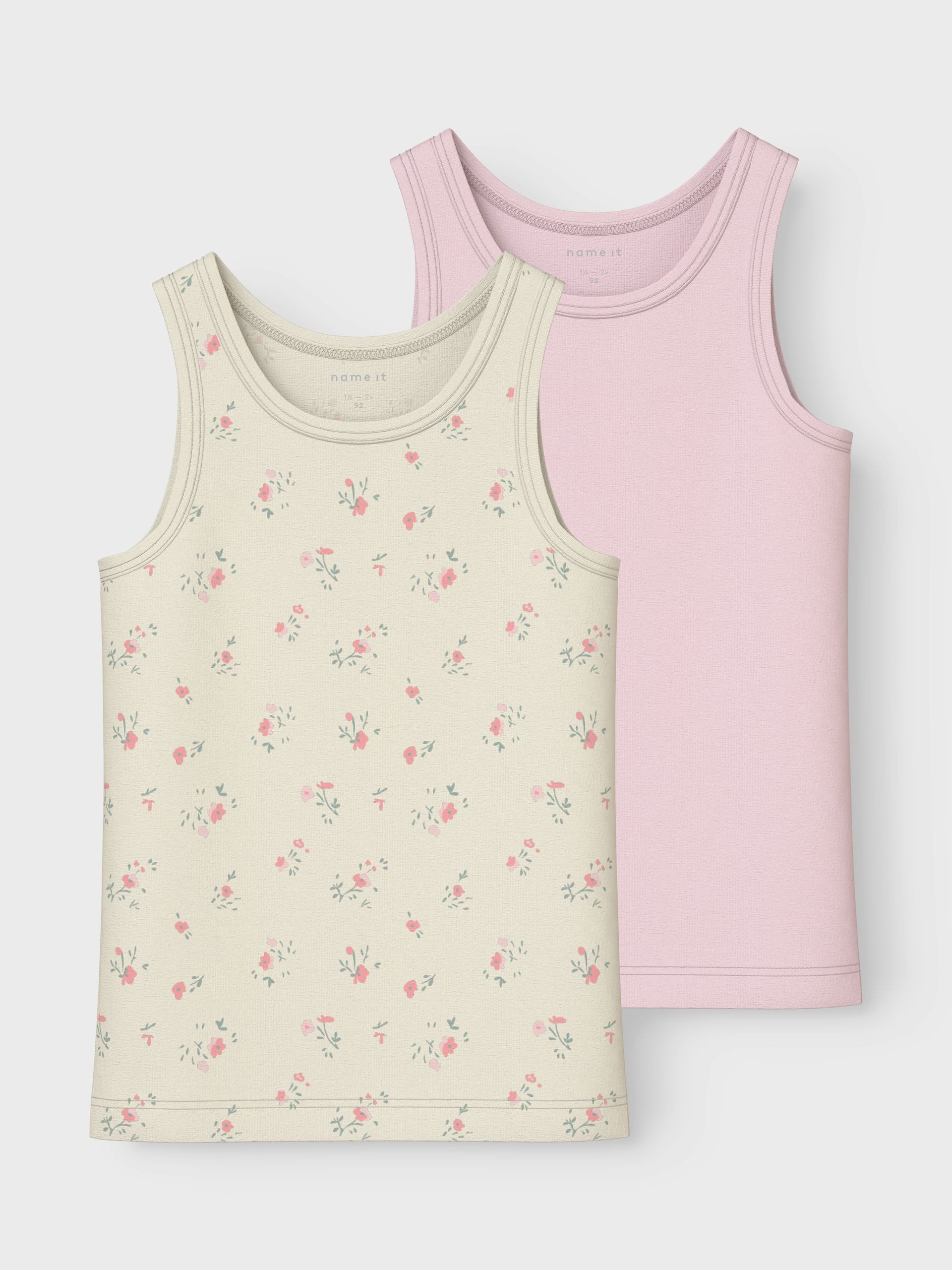 Name It Unterhemd (2-St) NMFTANK TOP 2P FLOWER – Bild 4 von 4