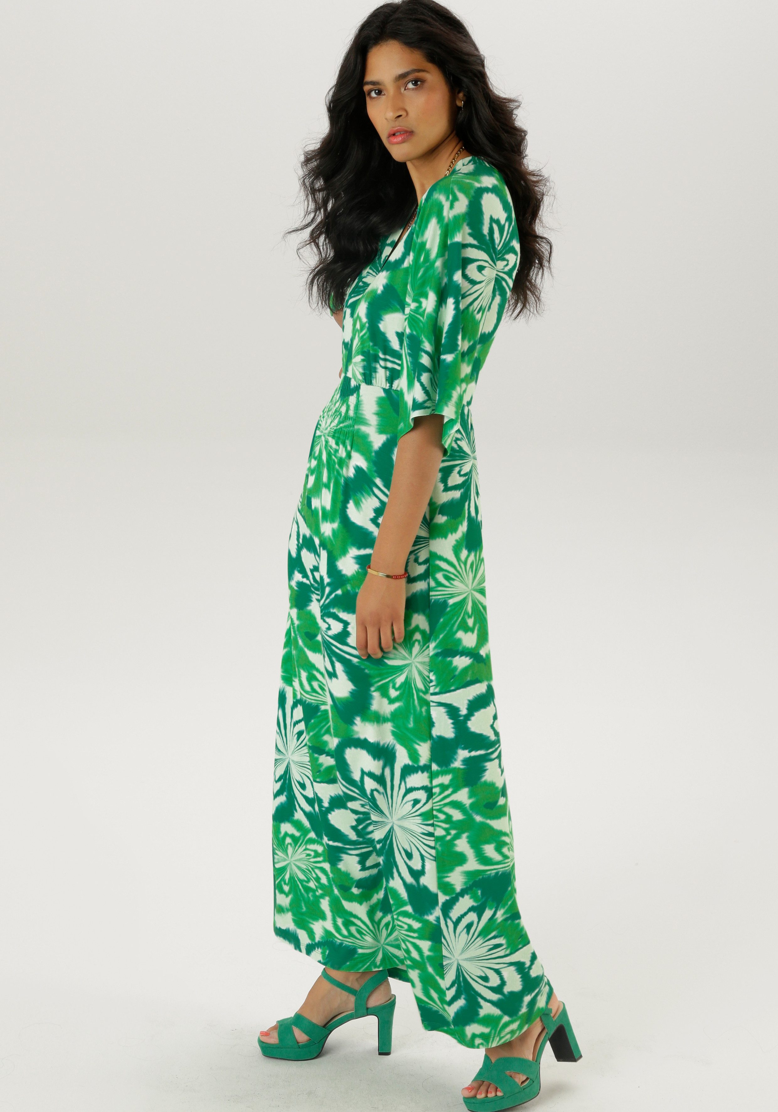 Aniston SELECTED Maxikleid mit weiten, 3/4-langen günstig online kaufen