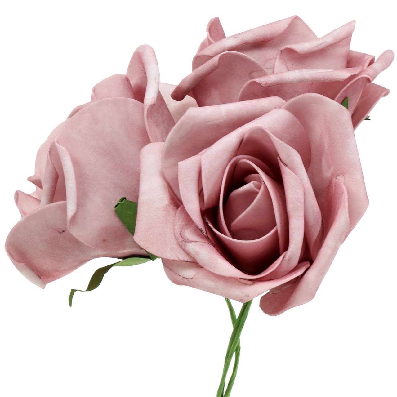 Kunstblume Schaum-Rose Ø10cm Altrosa 8 St Floristikdeko, 8 Stück, Florists Products, Höhe 5 cm