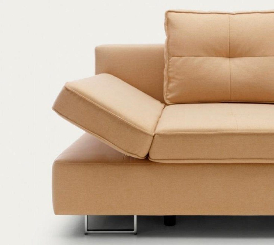 Made 2-Sitzer Sofa Polstersofa 1 in JVmoebel Zweisitzer Sitzer Europe Teile, Modern Couch Braun 2 Möbel,