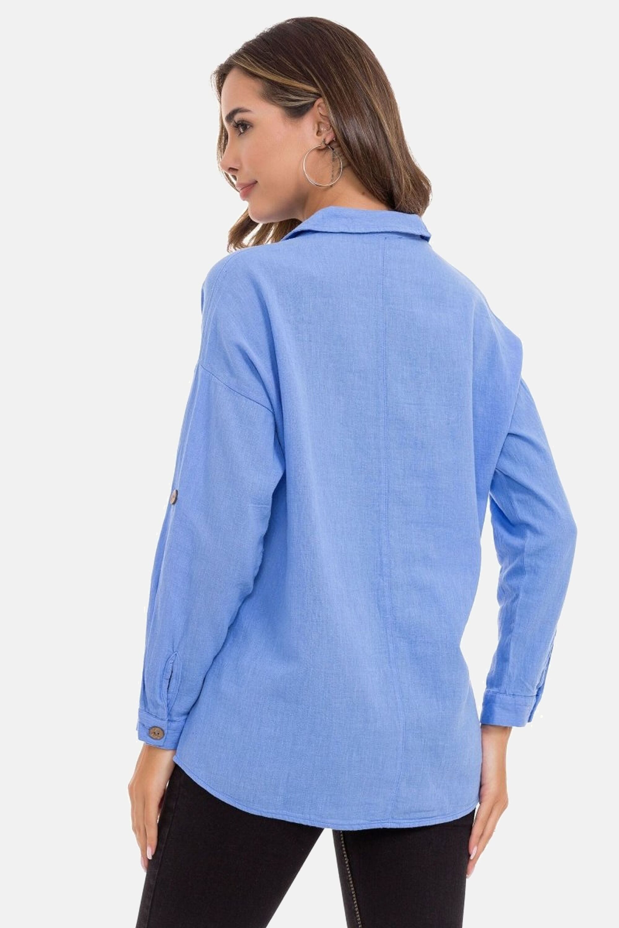 Cipo & Baxx Hemdbluse Hemdbluse (1-tlg) mit Kontrastnähten, WH132 günstig online kaufen