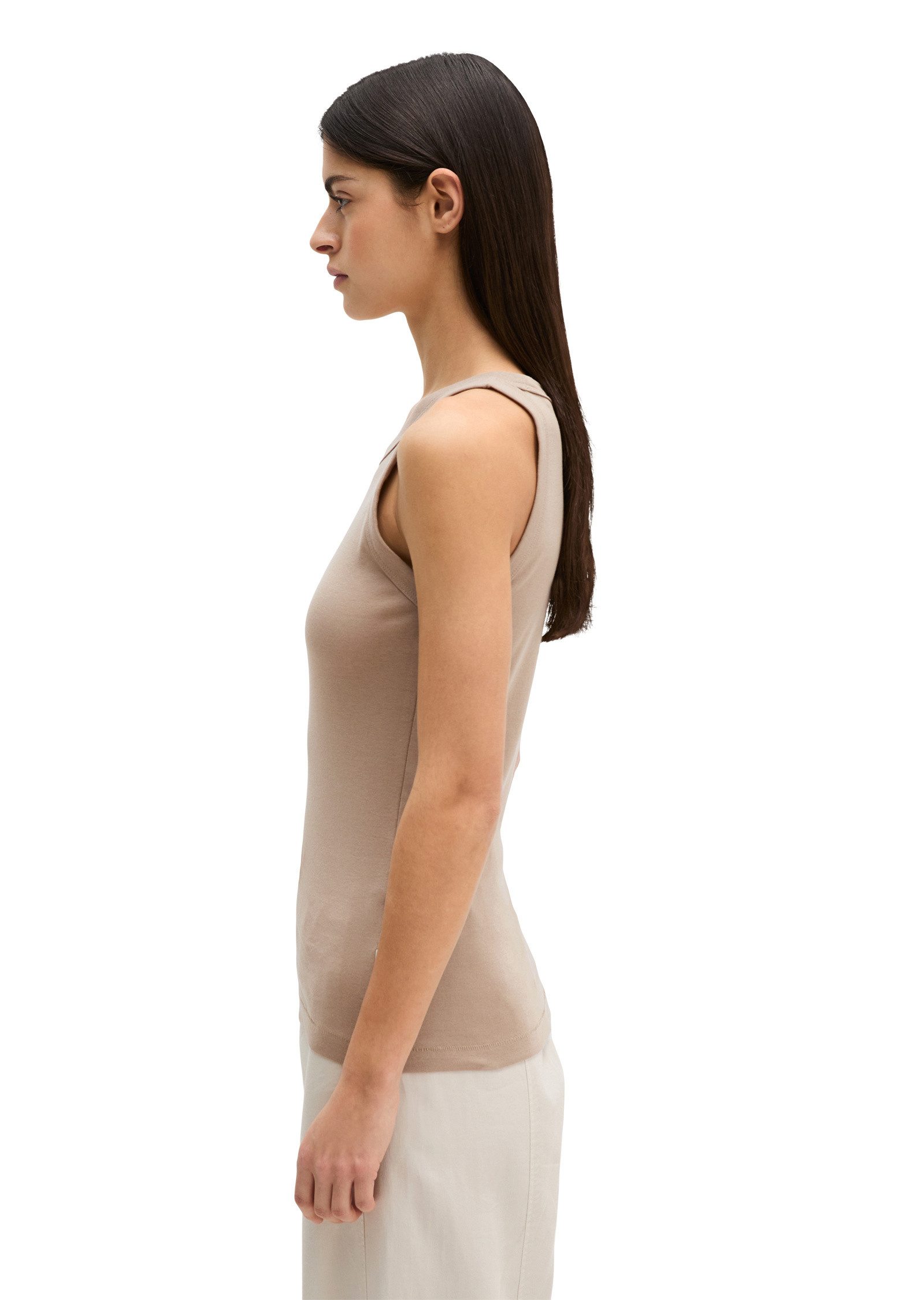 Marc O'Polo T-Shirt aus Organic-Cotton-Rib-Jersey günstig online kaufen