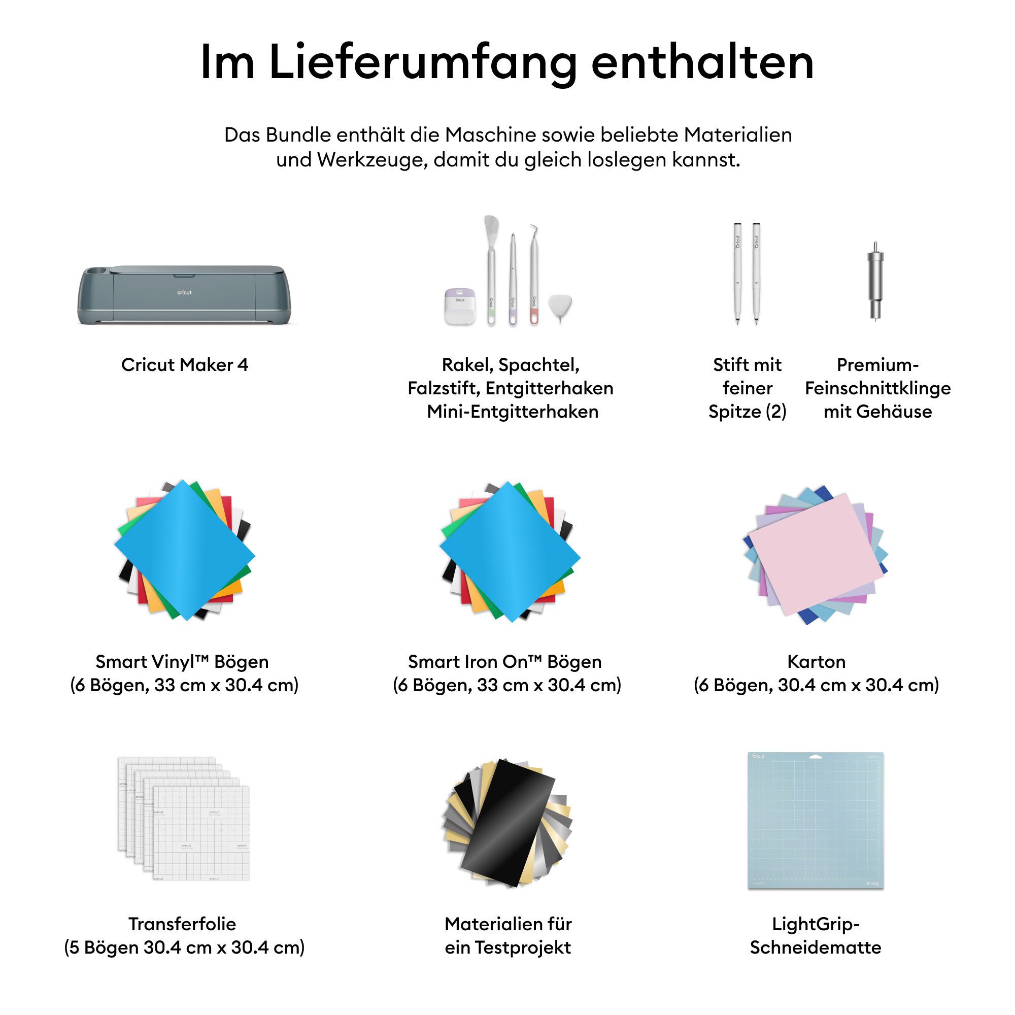 Cricut Schneideplotter Maker™ 4 + Essentials-Bundle