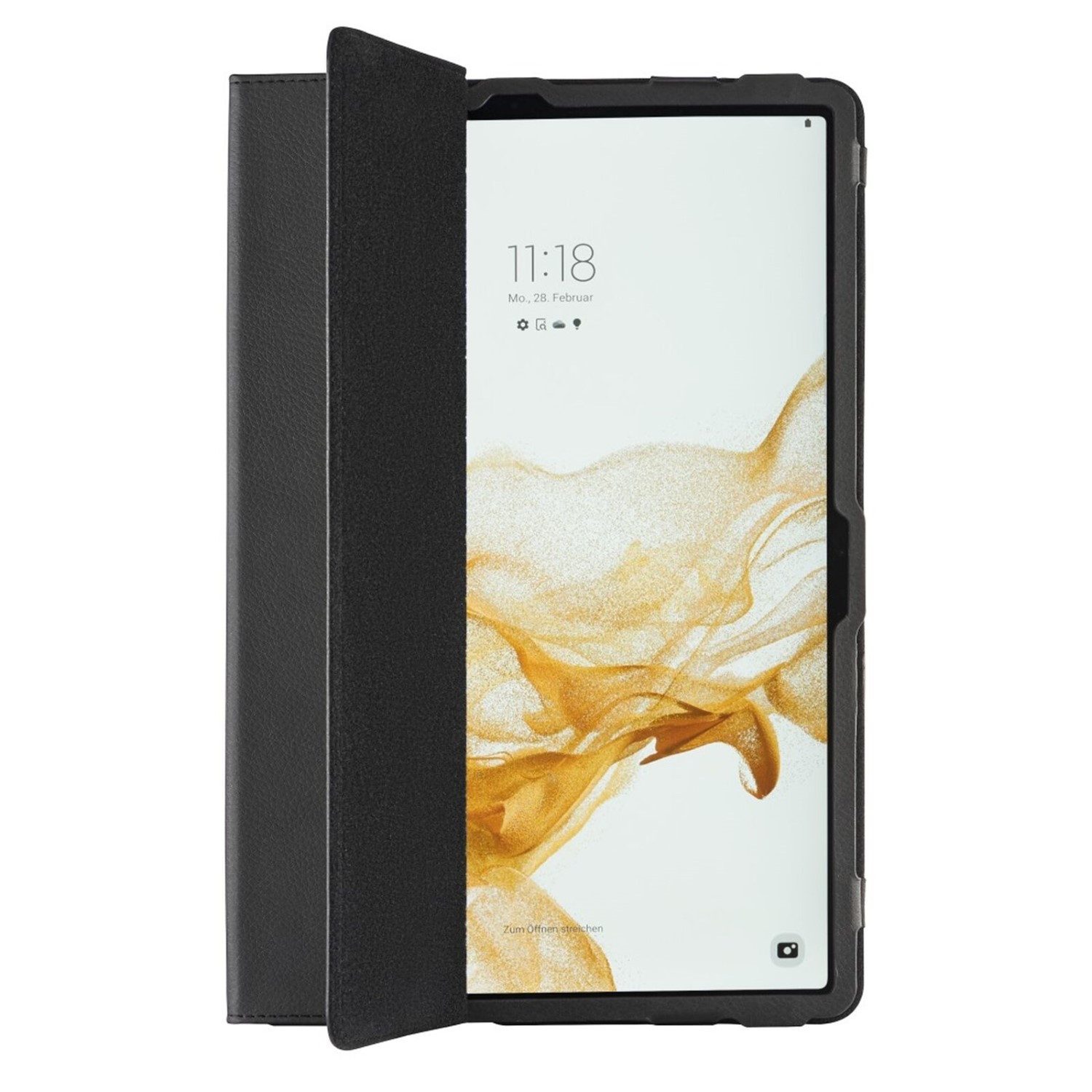 Hama Tablet-Hülle Smart Case Bend Tasche Cover Hülle Schwarz, Standfunktion Ständer für Samsung Galaxy Tab S8+ / S7 FE / S7+ 12,4" – Bild 3 von 5