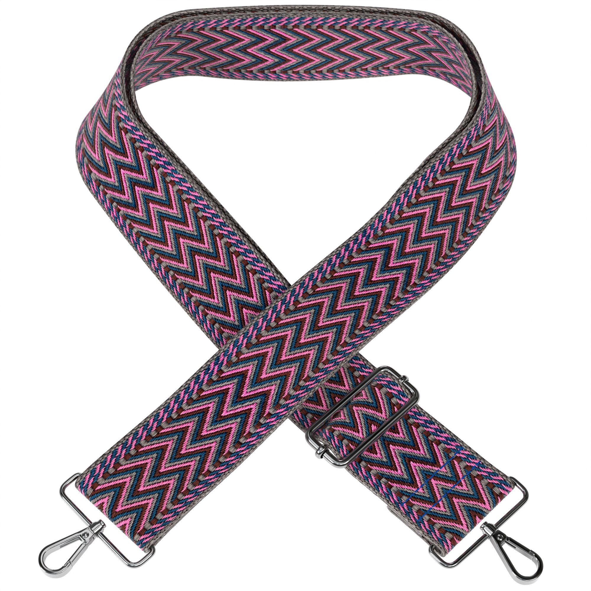 EAZY CASE Schulterriemen Schultergurte für Taschen gemustert Buntes Taschenband Universal Unicorn Style Festival Accessoire Lila