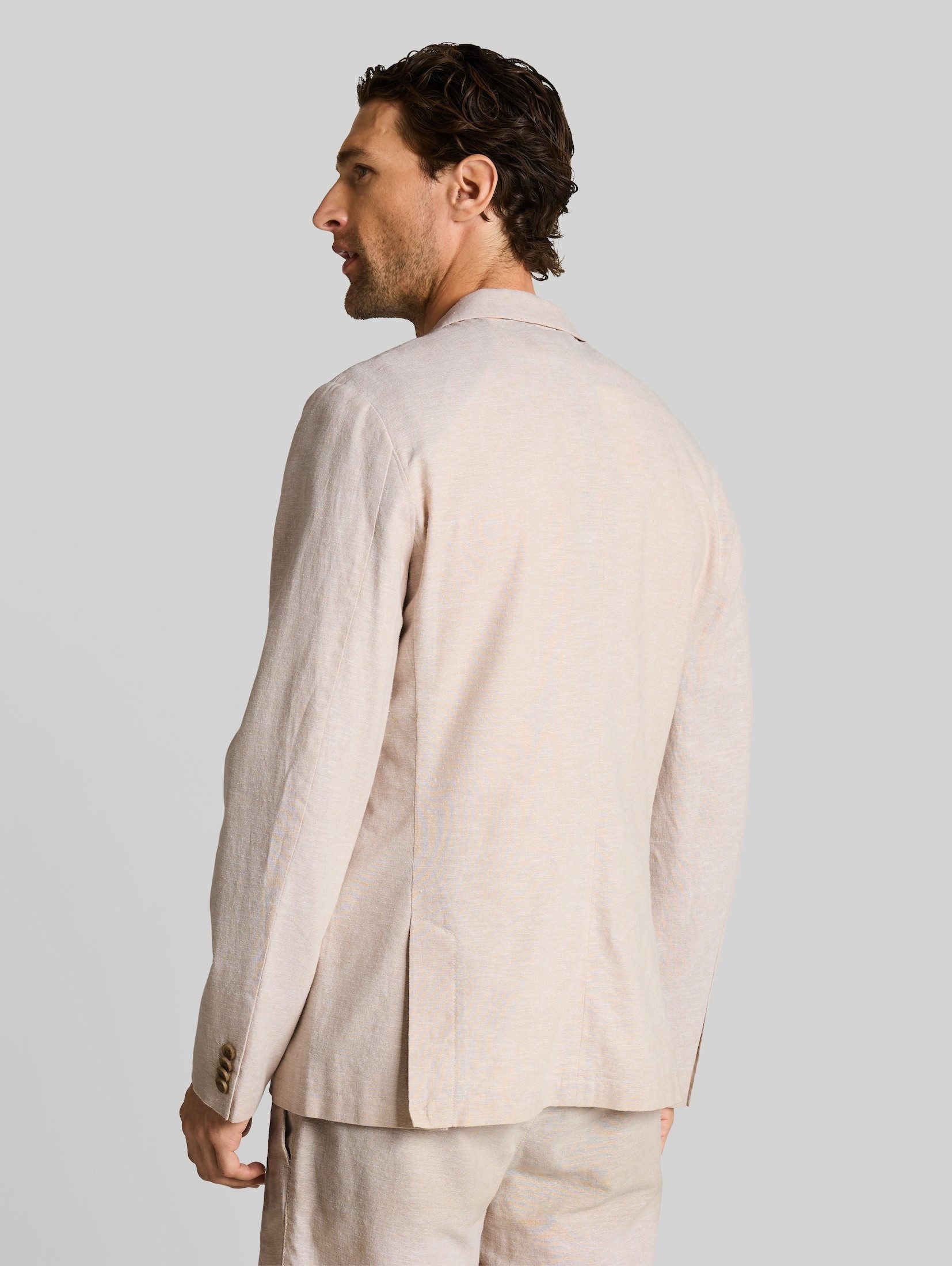 TOM TAILOR Sakko Blazer Sakko mit Leinenanteil