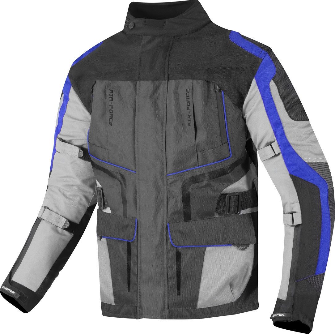 Berik Motorradjacke Safari wasserdichte 3in1 Motorrad Textiljacke herausnehmbares Innenfutter,herausnehmbare Membrane,wasserdicht