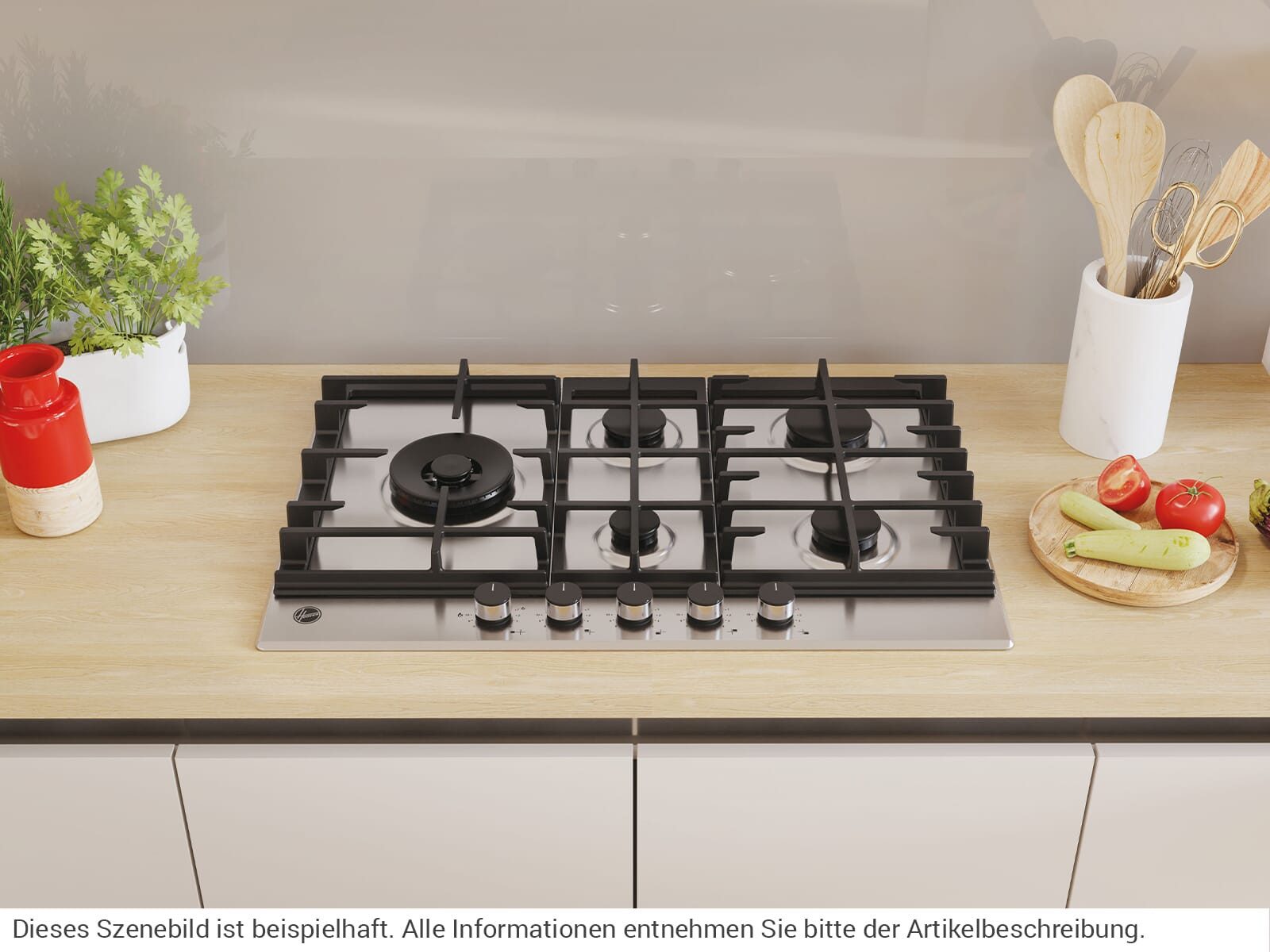 Hoover Gas-Kochfeld HHG7WL5WC5XNL, autark – Bild 5 von 5