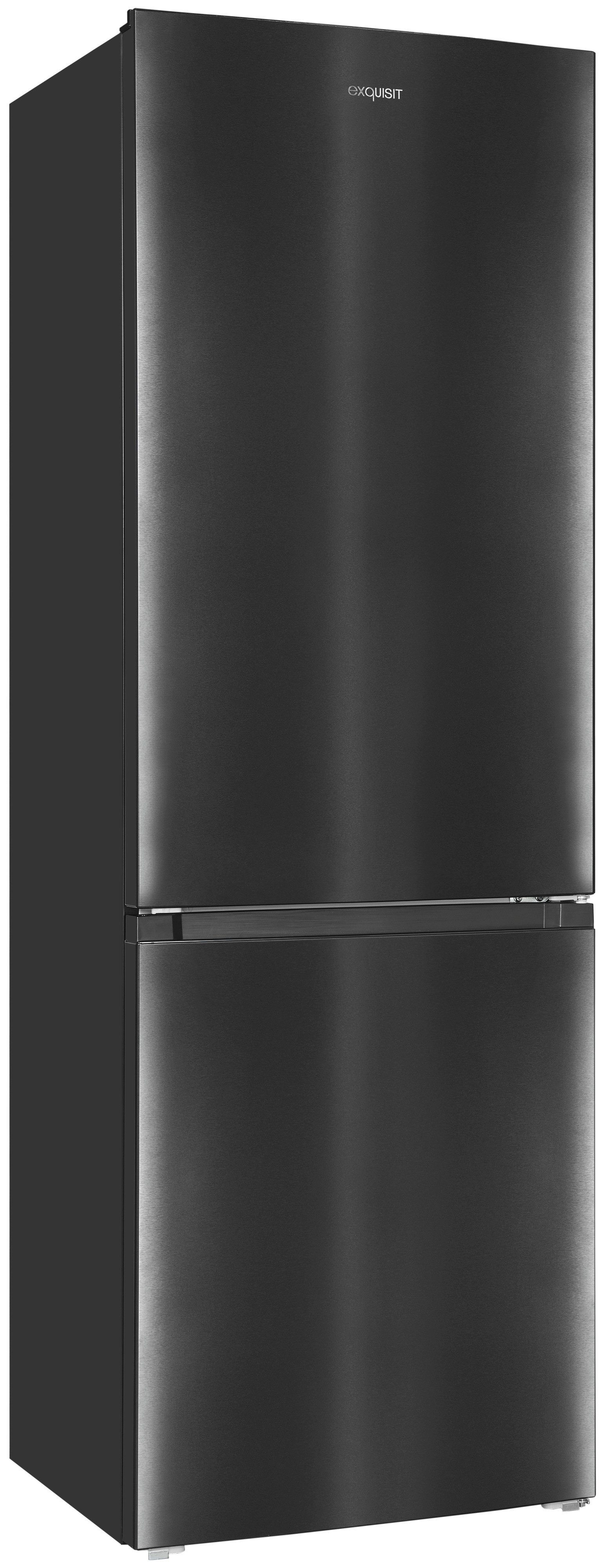 exquisit Kühl-/Gefrierkombination KGC320-95-E-040C, 185,8 cm hoch, 60 cm breit, 315 Liter Nutzinhalt, Elektronische Steuerung
