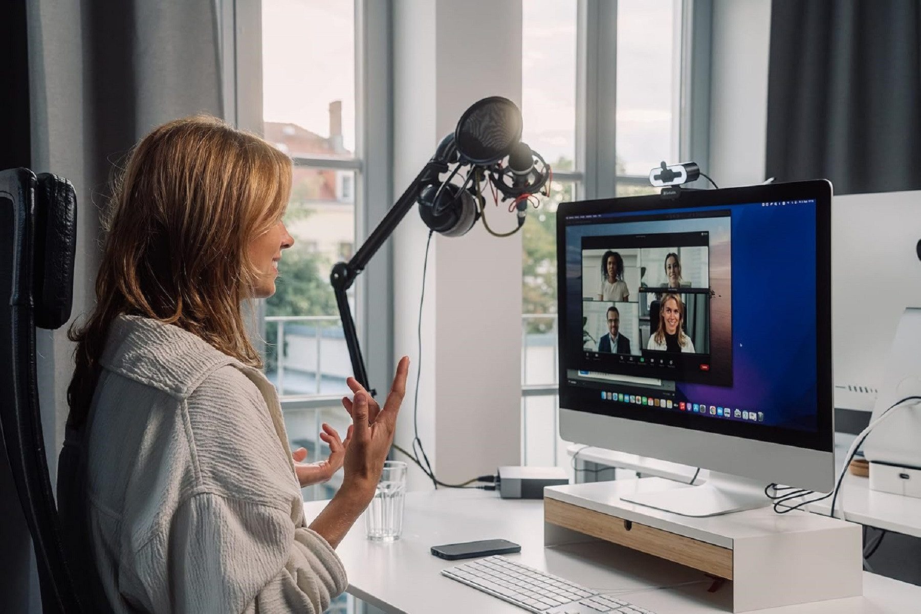 Verbatim Verbatim AWC-02 Webcam – Full-HD 1080p für Büro und Homeoffice Webcam