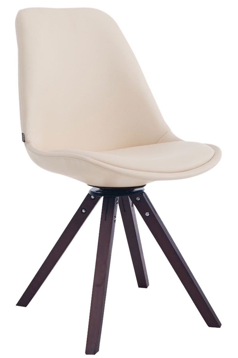 furnicato Besucherstuhl Calais 84x48x56 cm Creme (1 St)