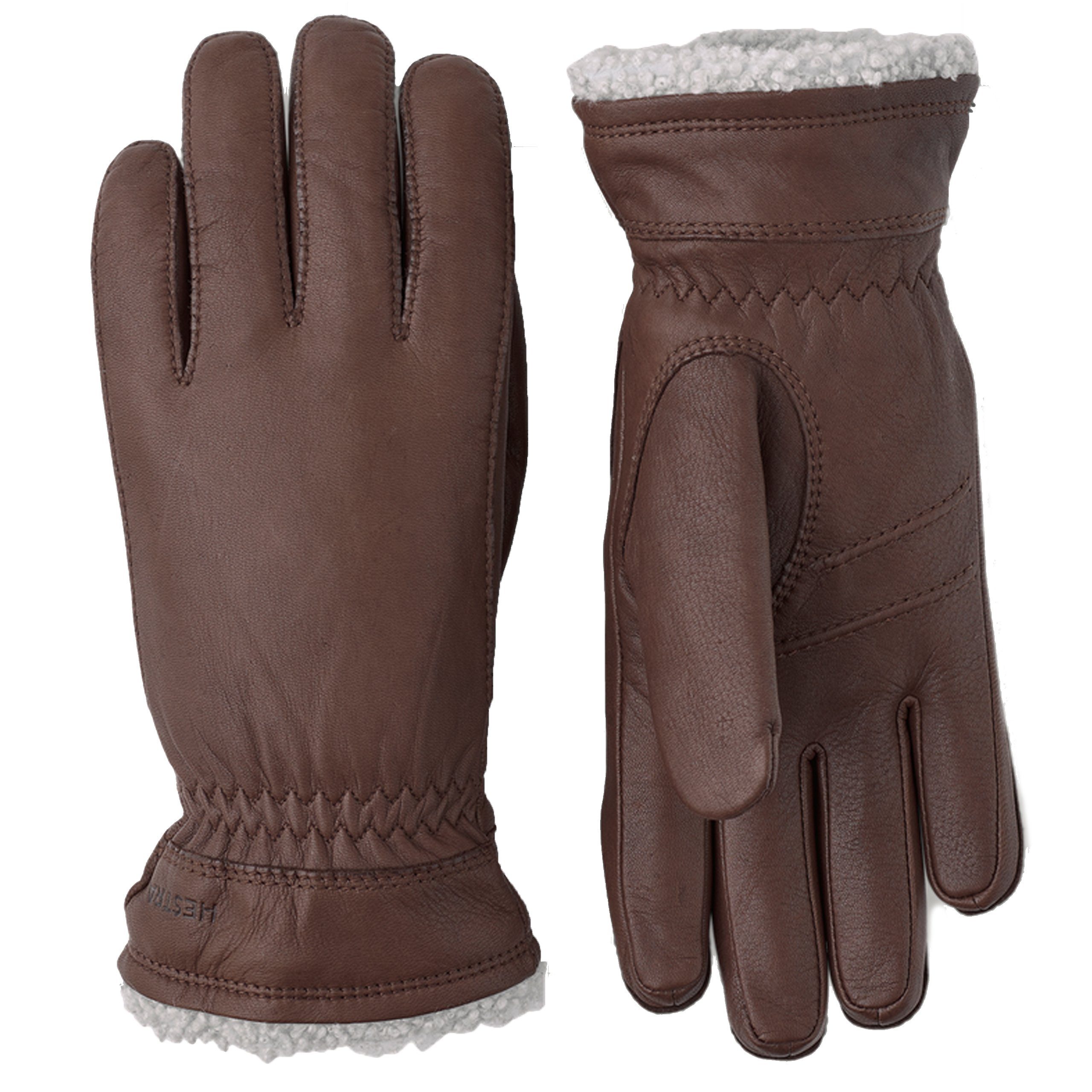 Hestra Lederhandschuhe HESTRA Deerskin Primaloft - Hirschleder-Winterhandschuhe Damen mit