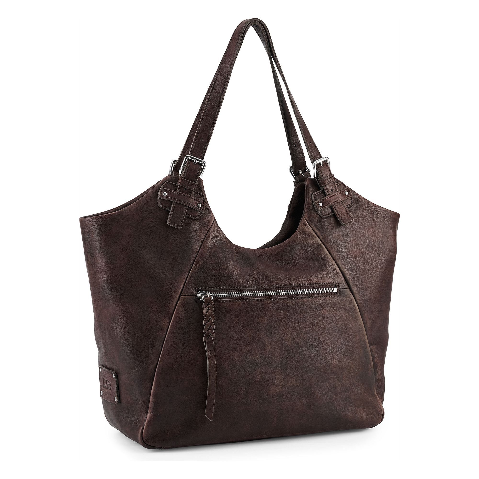 FREDsBRUDER Shopper Calm Weave, Leder