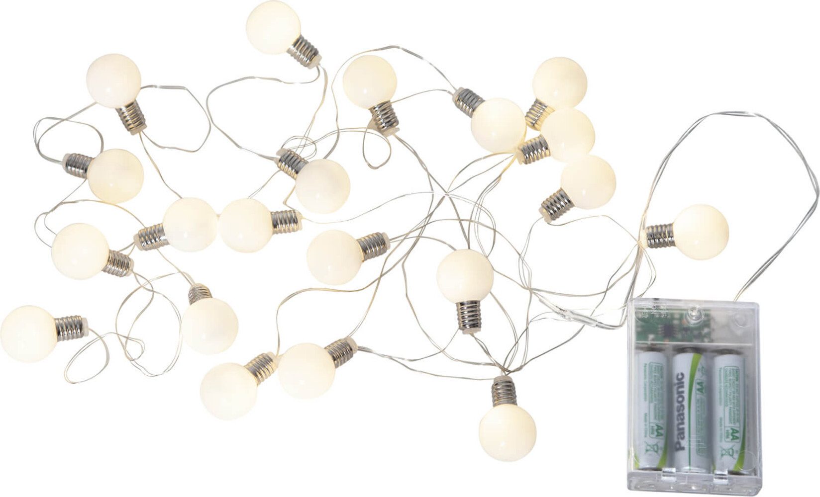 STAR TRADING LED-Lichterkette "Mini Glow" Aluminium, Einbau, 0,06W, warmweiß, 480lm, L3000mm