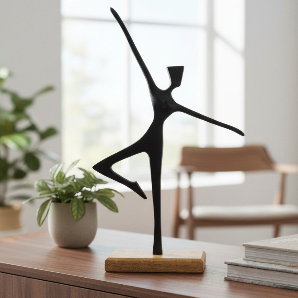 MF Skulptur Tanzimpuls – Dynamische Skulptur in Schwarz Höhe 45.5cm (1 St)