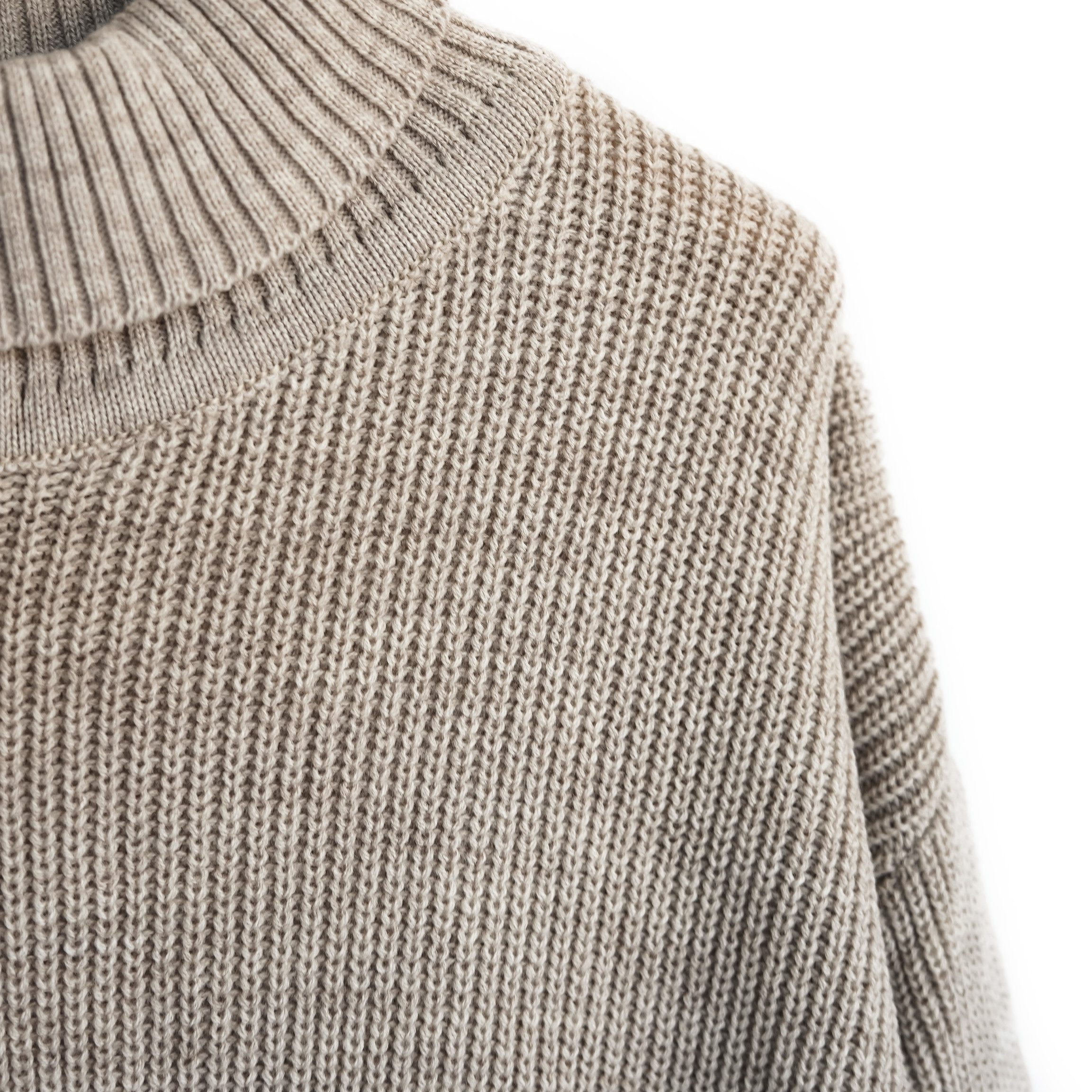 COFI Casuals Rollkragenpullover Männer Pullover mit Rollkragen, Drop Shoulder Oversize Fit Herren