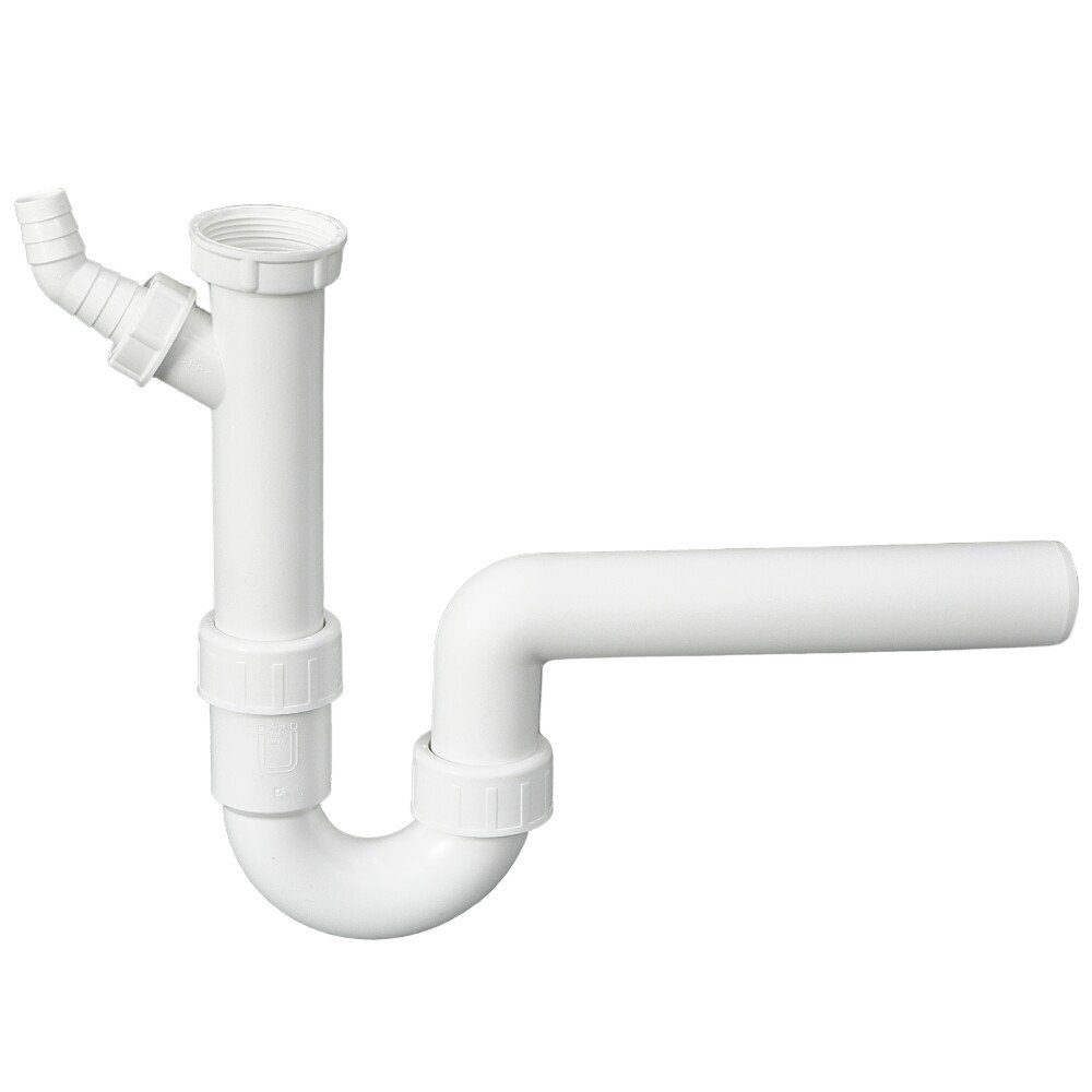 Viega Badarmatur Viega Siphon f. Spüle 1 1/2"G,DN50,mit Abwasserschlauchanschl.,Kunstst