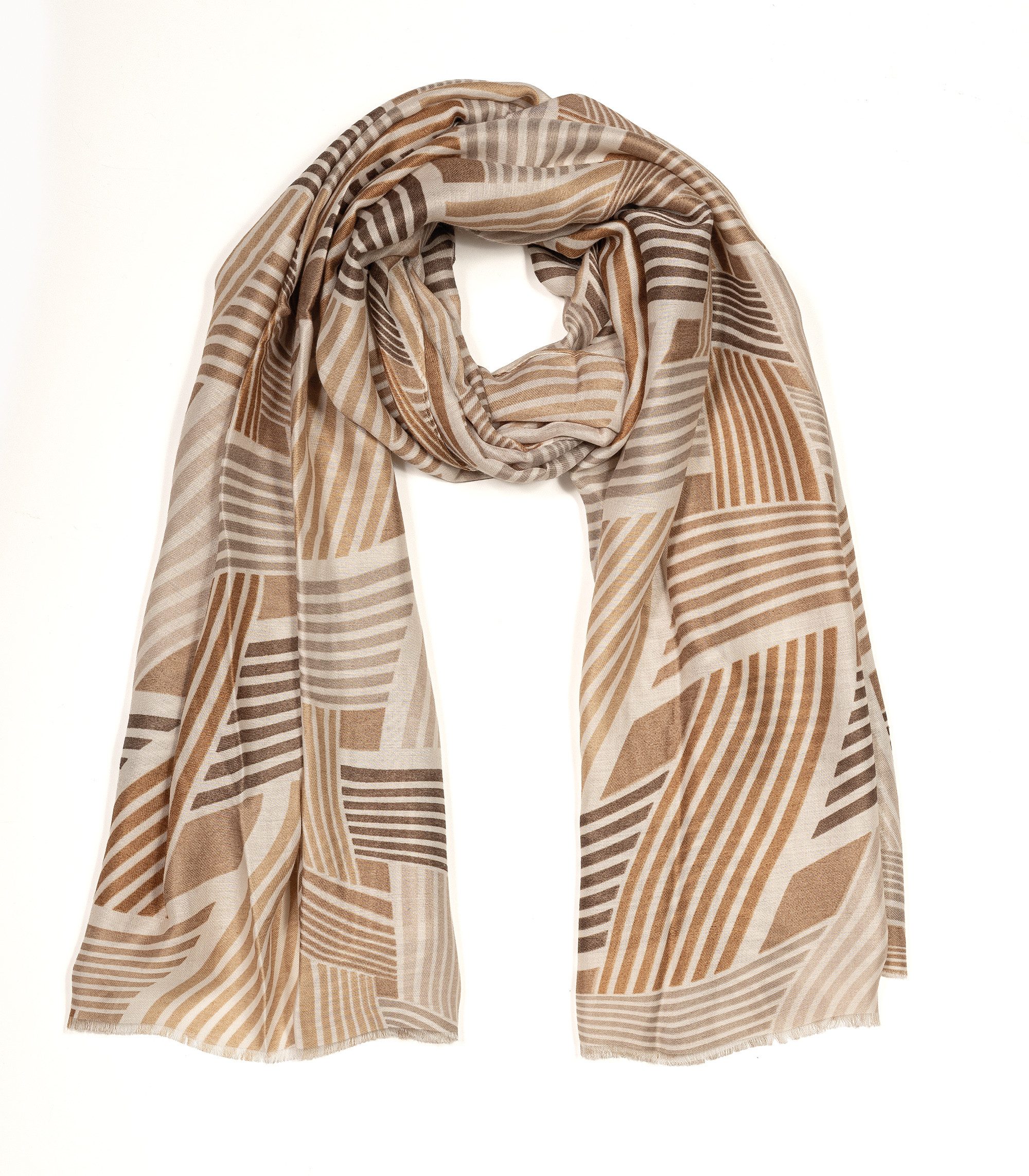 Cassandra Accessoires Schal "Stella", mit grafischem Flechtmuster günstig online kaufen