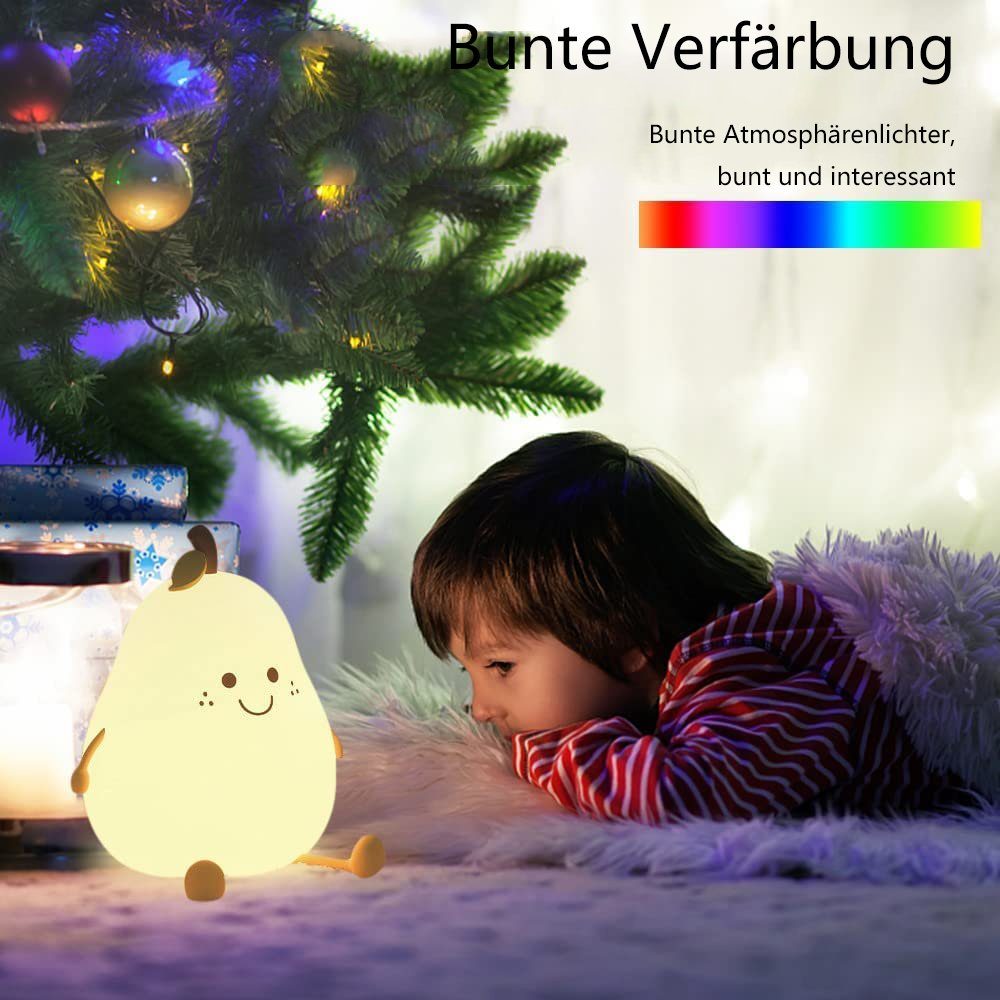 GelldG LED Nachtlicht LED Birne, Baby Nachtlicht Kinder Nachtlampe Wiederaufladbare