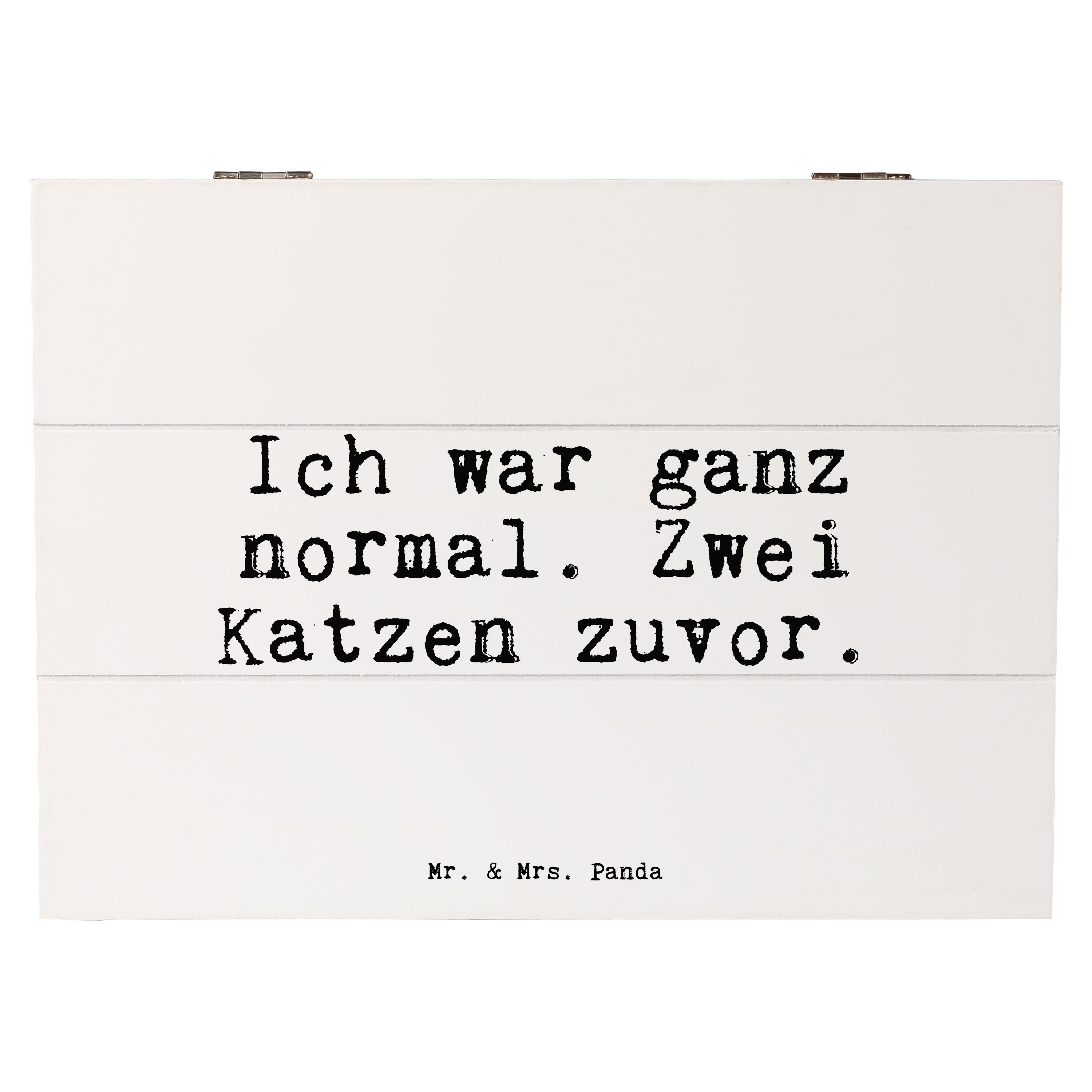 Mr. & Mrs. Panda Dekokiste »Ich war ganz normal.... Weiß Geschenk