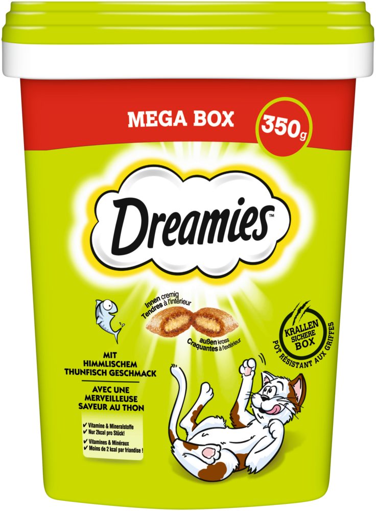 Dreamies DREAMIES™ Box Thunfisch 350g, Snack für: Katze