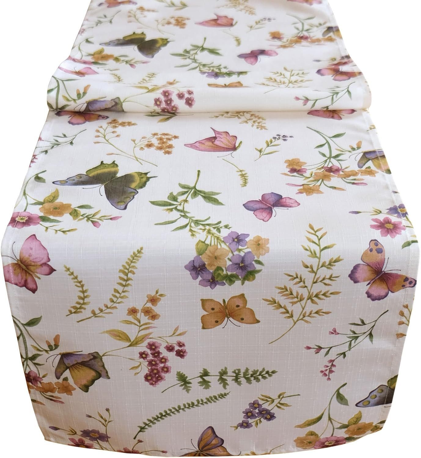 texpot Tischdecke Druckmotiv Schmetterling Frühling Sommer Tischläufer (1-tlg)