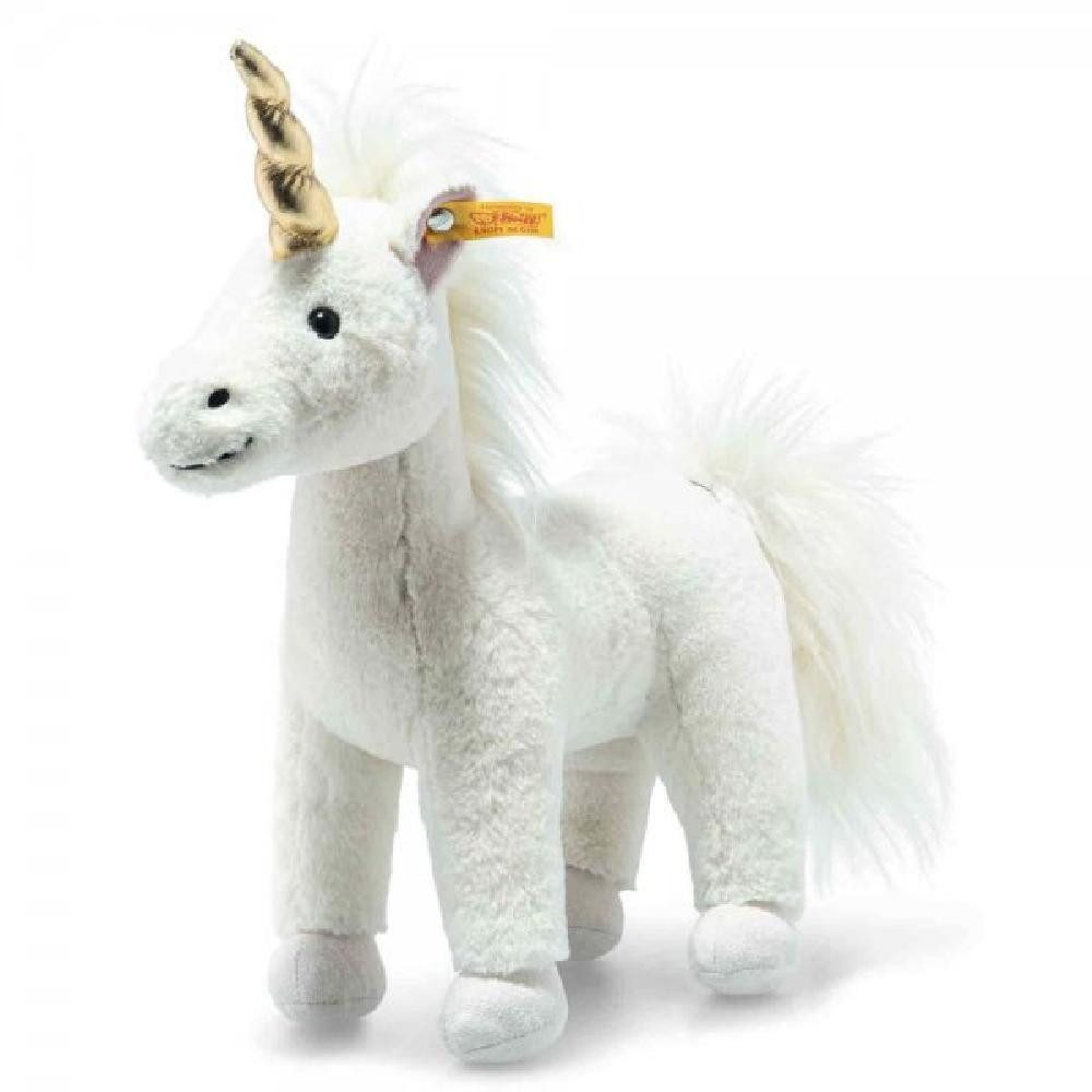 Steiff Kuscheltier Kuscheltier Soft Cuddly Friends Einhorn Unica Weiß (27cm)