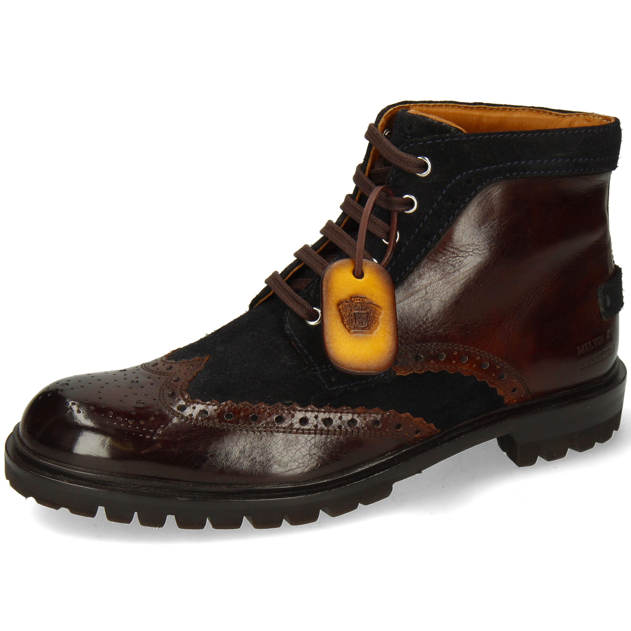 Melvin & Hamilton Pierce 23 Stivaletto Uomo In Pelle – Fatto A Mano, Design Classico E Resistente, Eleganza Maschile