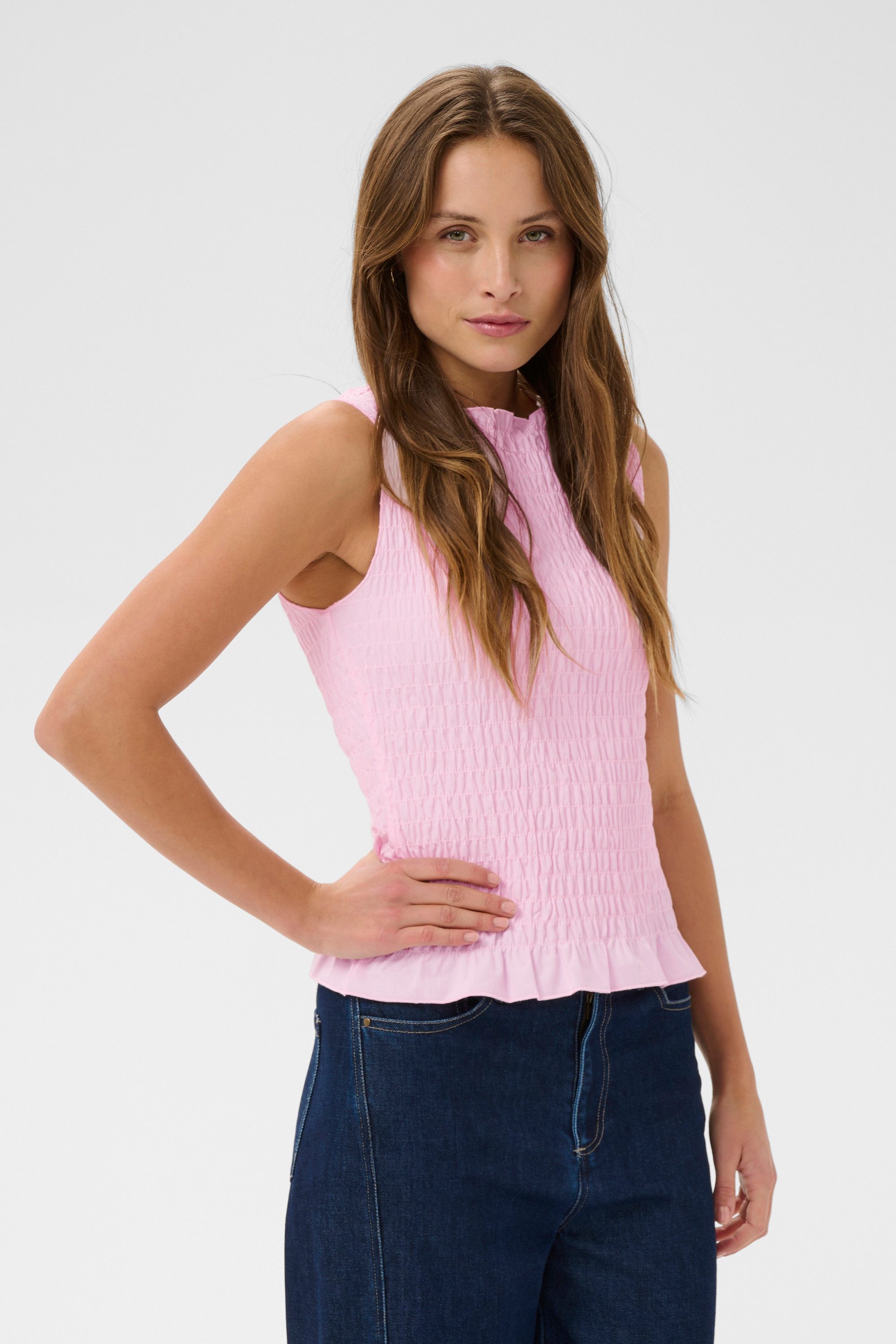 Saint Tropez Blusentop Ärmellose Bluse NaciaSZ