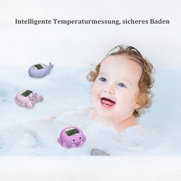 Baby Ja Badethermometer Baby-Badethermometer,Temperaturmessung,Raumthermometer,LED-Anzeige, Badespielzeug, Keine Wasserumgebung:15min Selbstschlaf,im Wasser:30min Selbstschlaf
