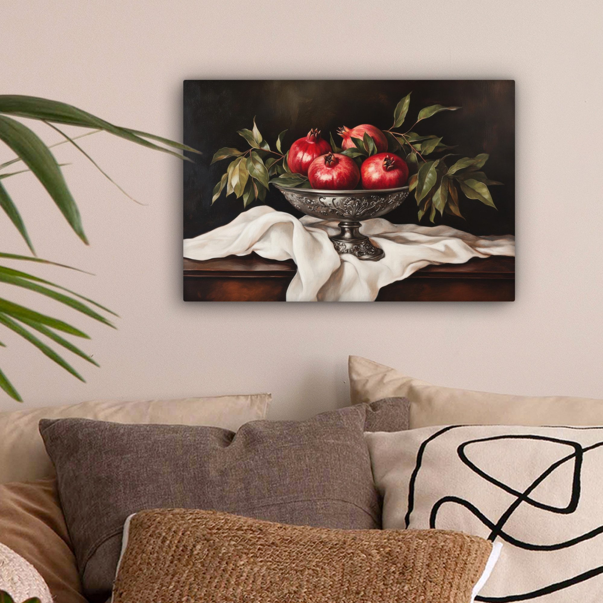 OneMillionCanvasses® Leinwandbild Granatäpfel - Klassisch - günstig online kaufen