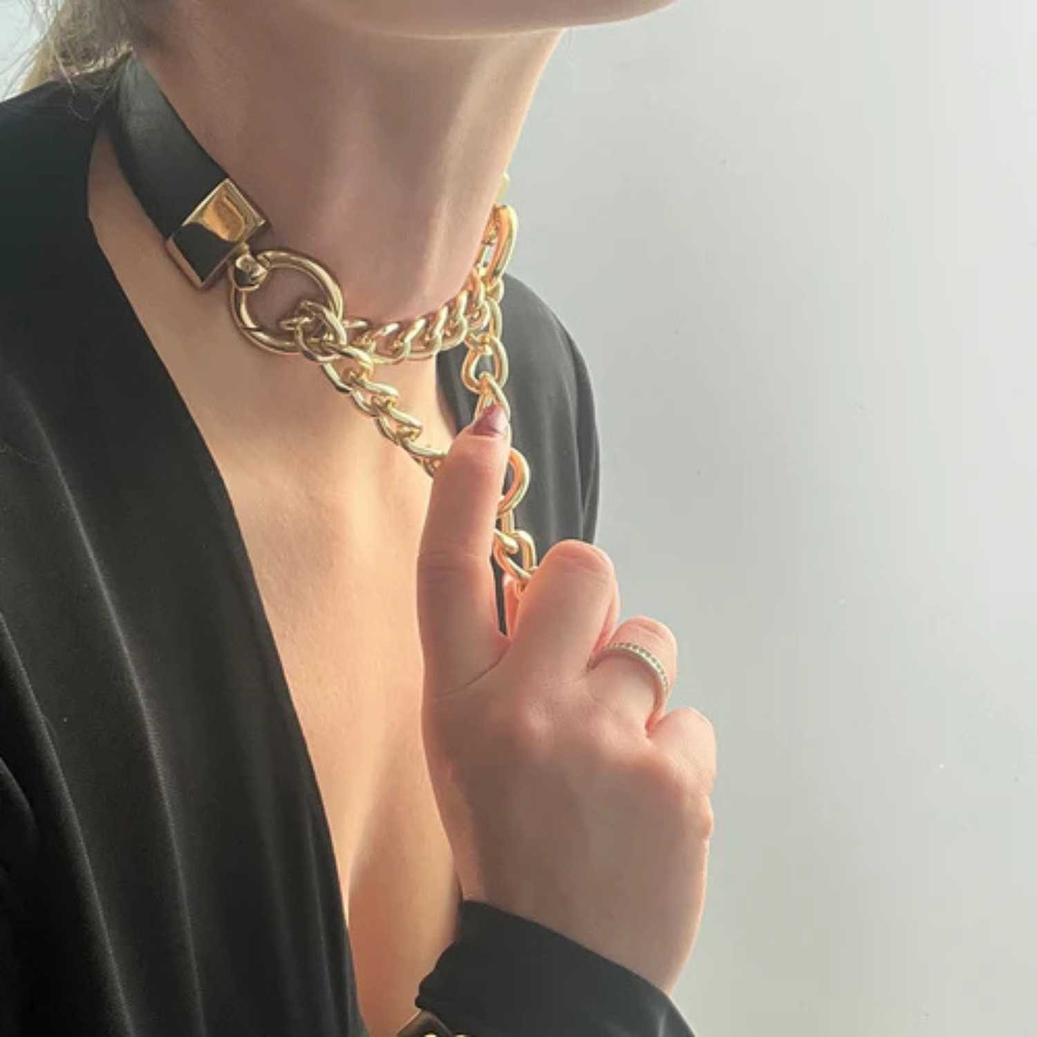 Asche & Gold Lederband Charlotte Collar Halsband sexy