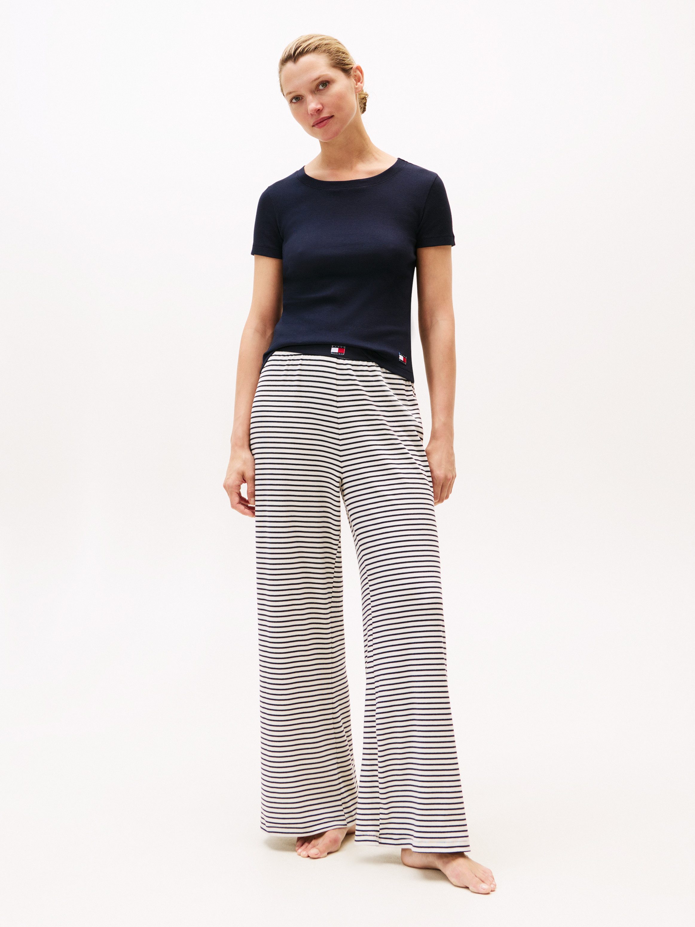 Tommy Hilfiger Underwear T-Shirt mit Ripp-Struktur, Rundhals