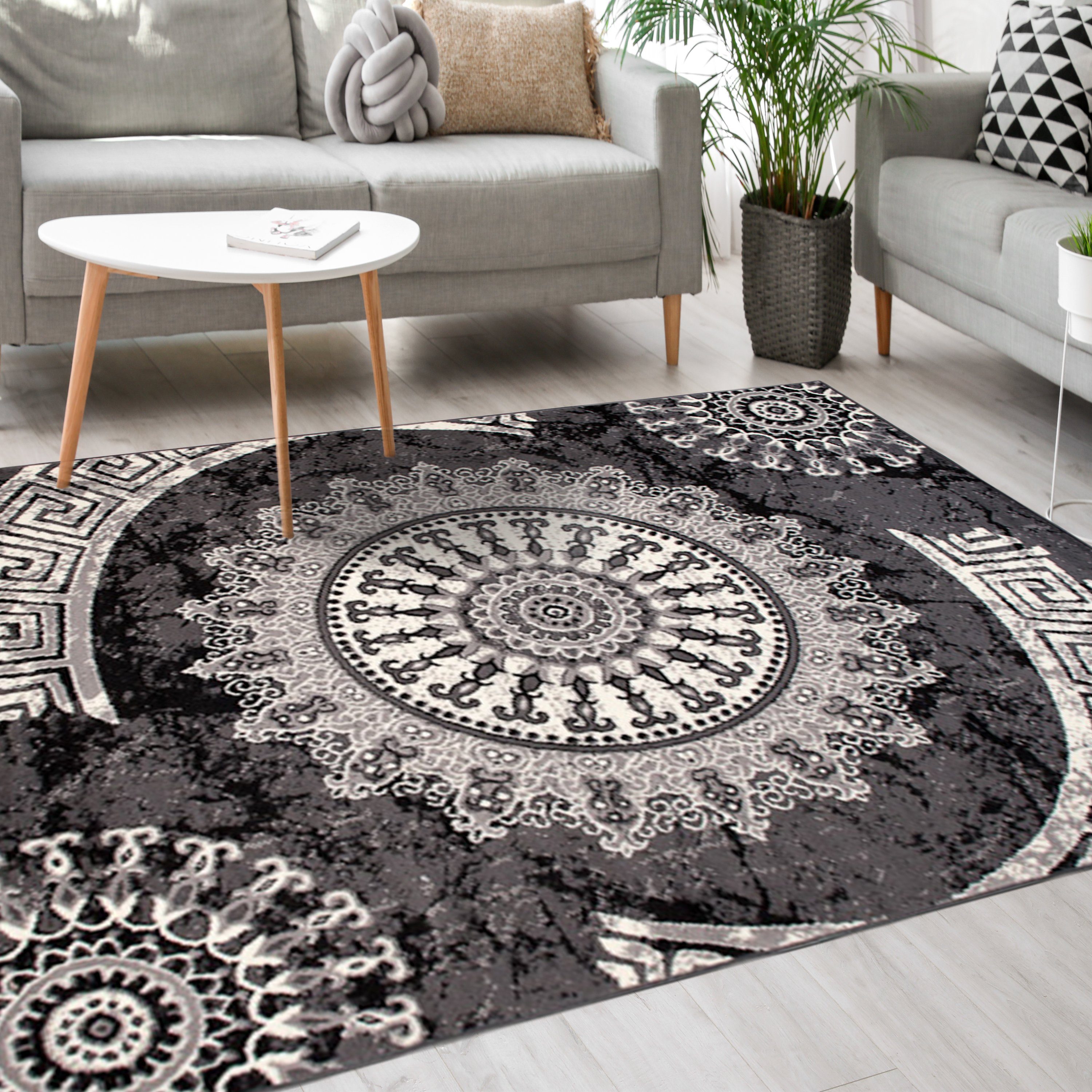 Mazovia Designteppich Modern Teppich Kurzflor Wohnzimmerteppich Robust und günstig online kaufen