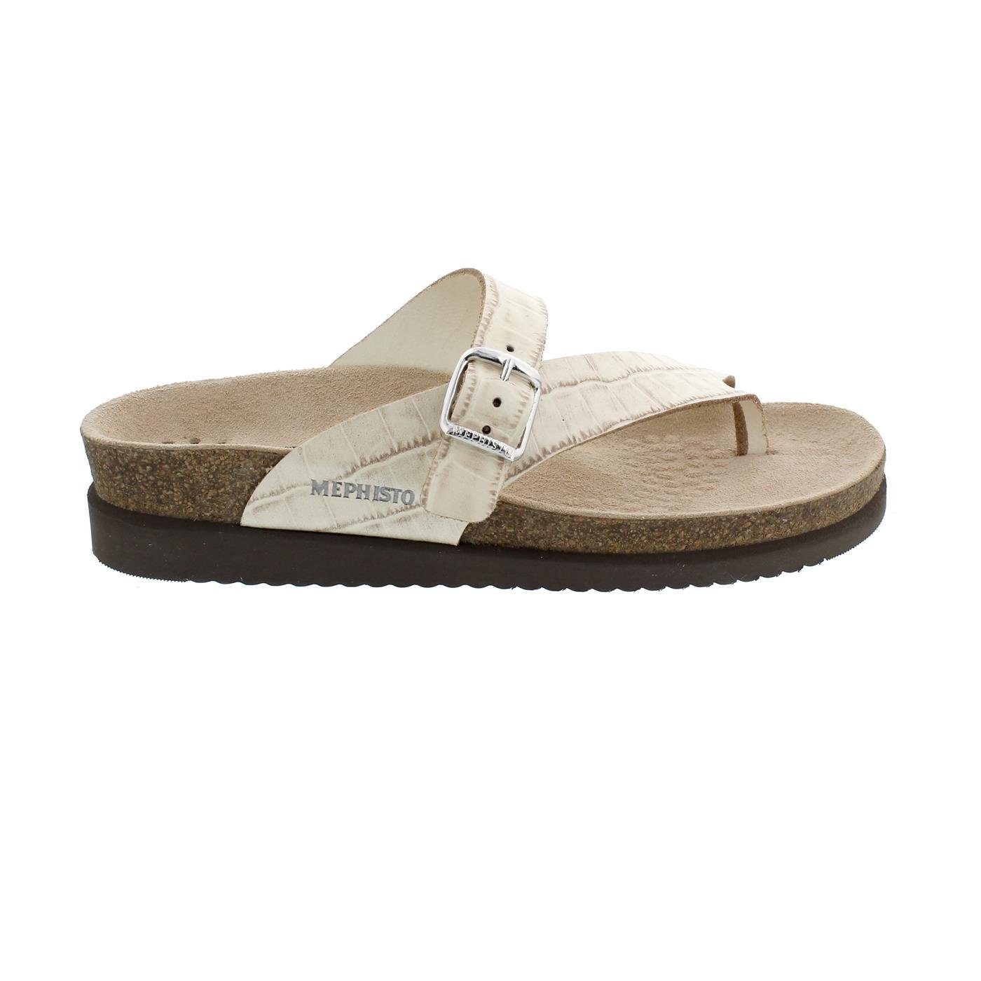 Mephisto Helen Zehensteg-Pantolette, Sand Croco, Light Sand 46012 Pantolette