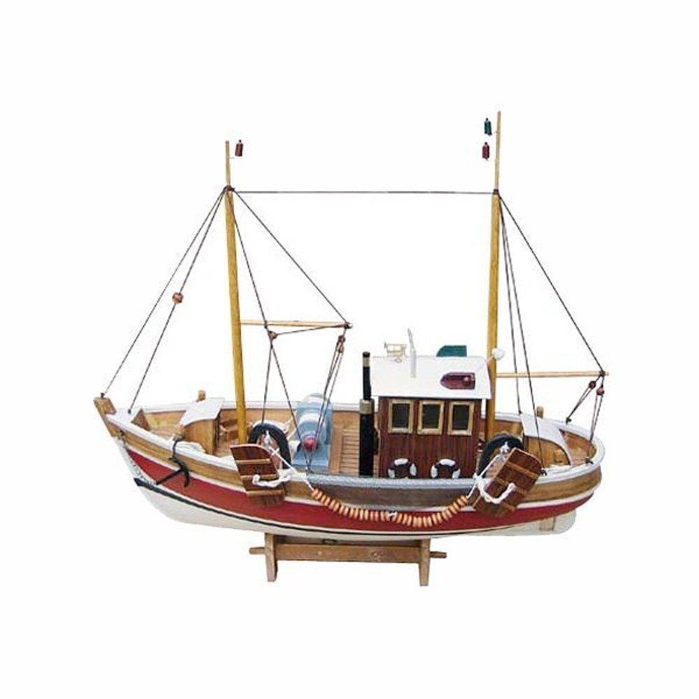 Dekoobjekt Fischkutter, Zweimast Modell Kutter, Schiffsmodell