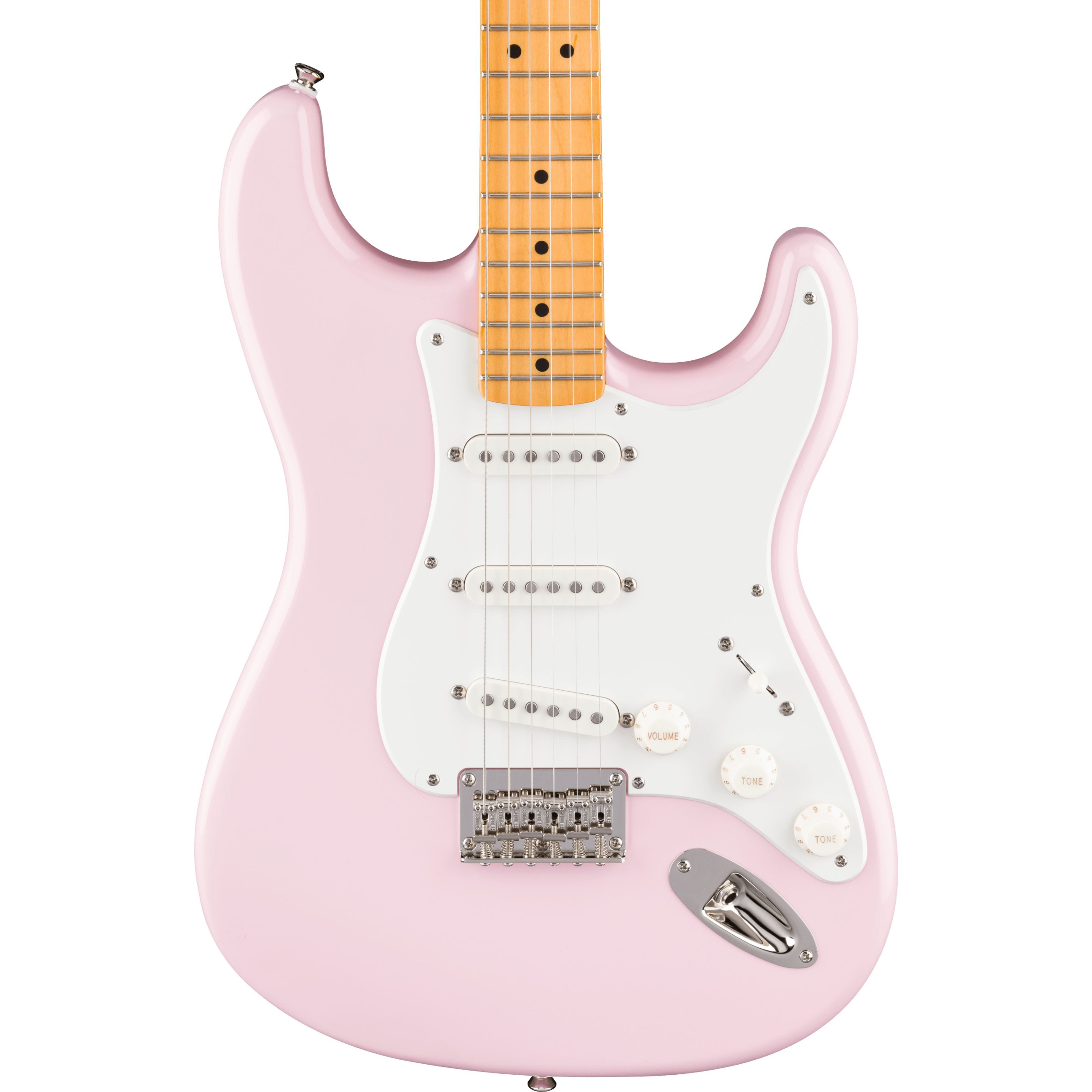 Squier E-Gitarre, E-Gitarren, ST-Modelle, Classic Vibe 50s Stratocaster HT MN Shell Pink - E-Gitarre