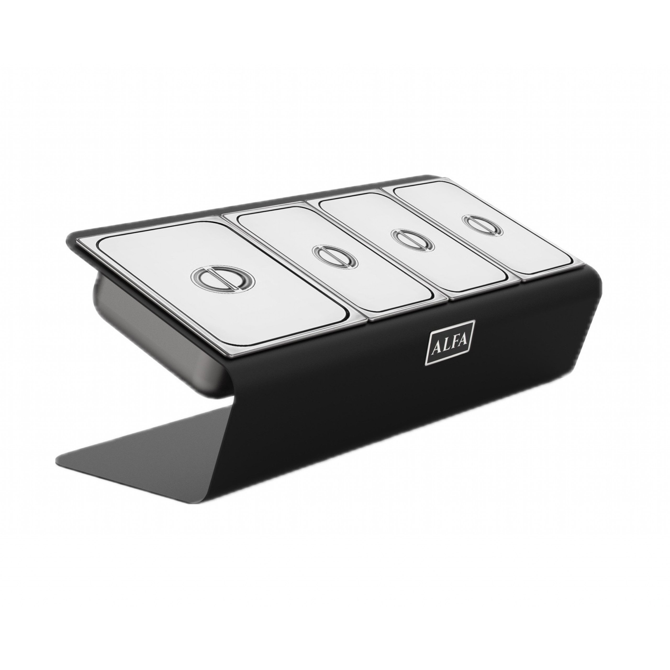 Alfa Forni Pizzaofen Alfa Forni Toppingstation - Zutatenhalter mit 4 Behältern und Deckel