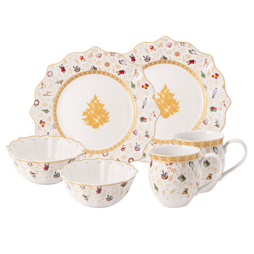 Villeroy & Boch Kombiservice Toy's Delight Frühstücks-Set 6er Set (6-tlg), Porzellan