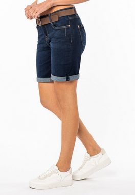 SUBLEVEL Jeansbermudas Denim Bermuda mit Gürtel